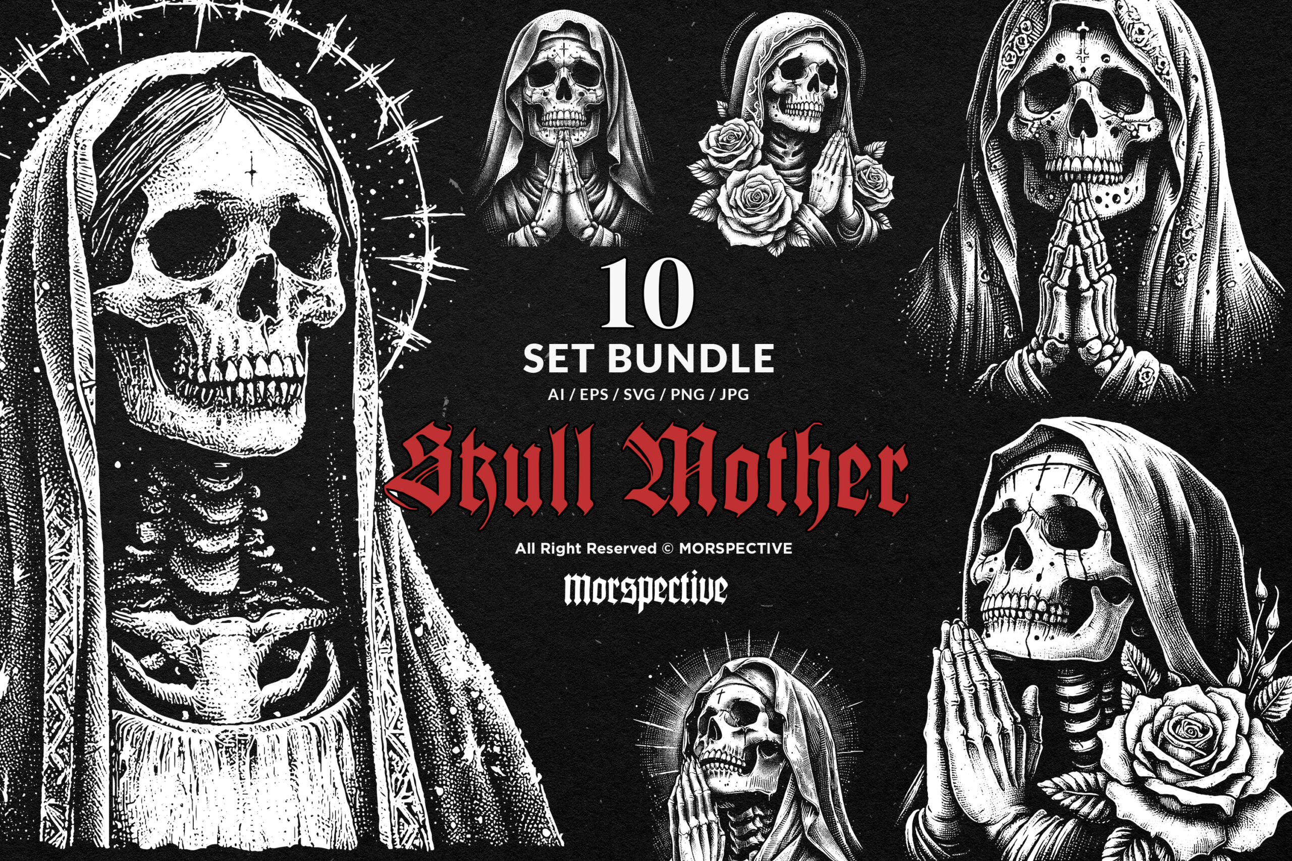 10 Bundle Dark Art Mother Skull 1 10 Bundle Dark Art Mother Skull