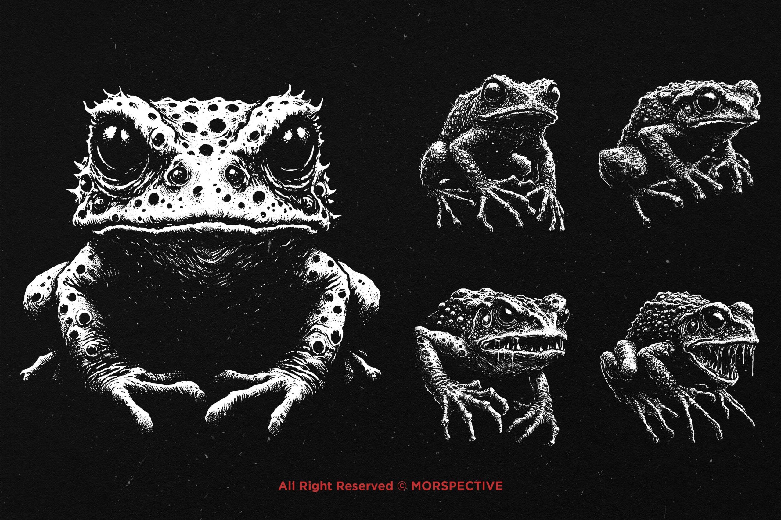 10 Bundle Dark Art Frog - Image 3
