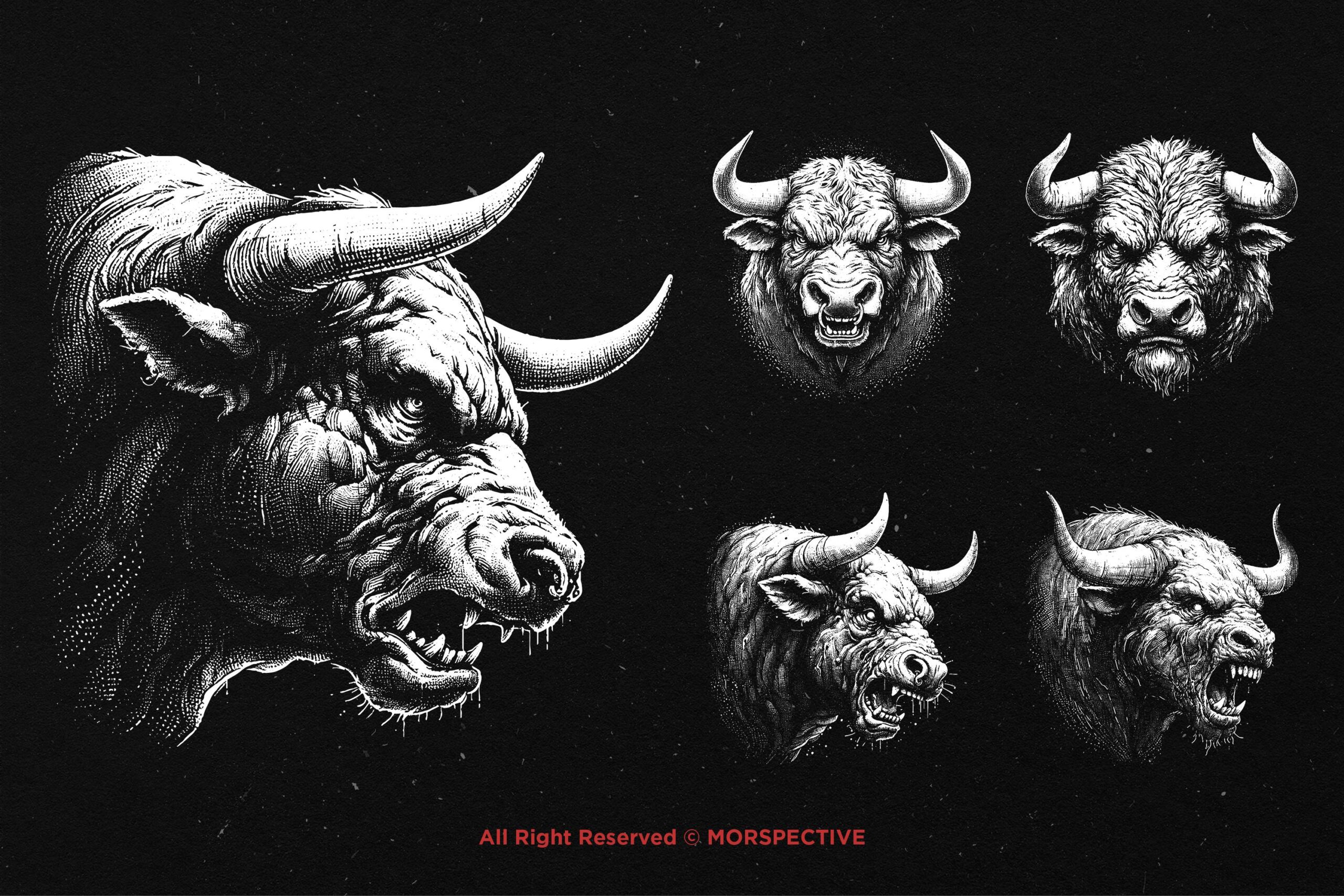 10 Bundle Dark Art Bulls Beast - Image 3