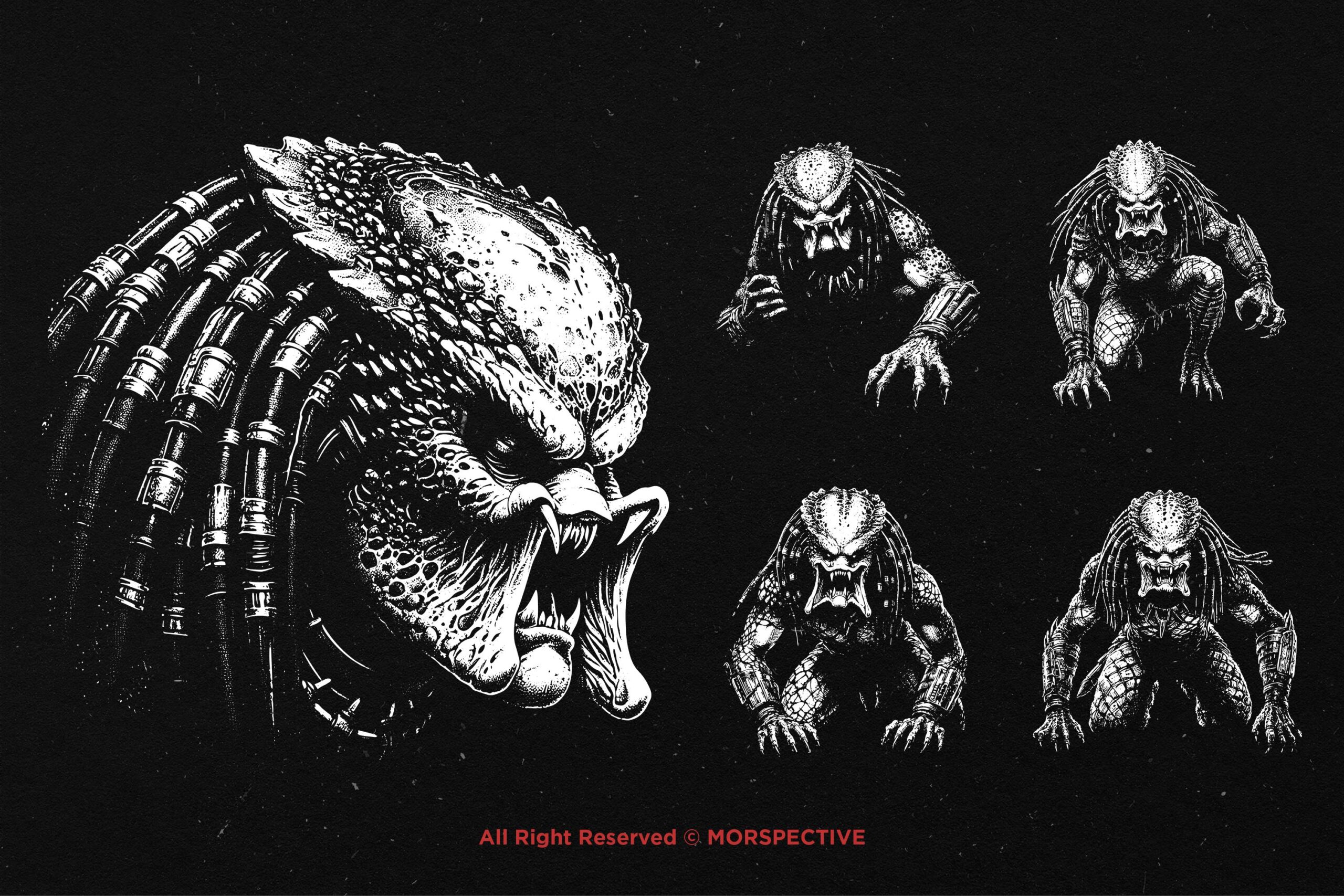 10 Bundle Dark Art Monster Predator - Image 3