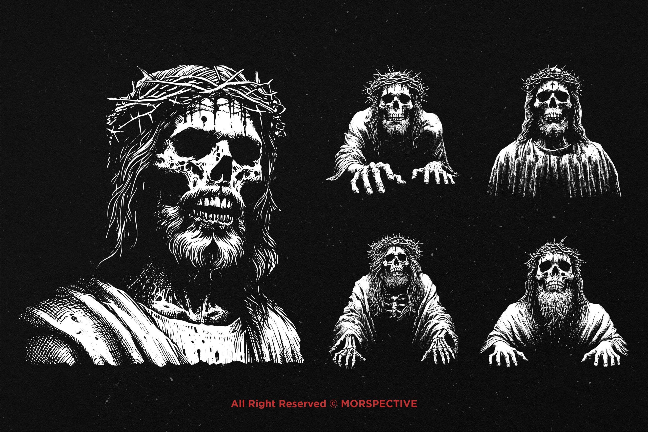 10 Bundle Dark Art Skull God - Image 3