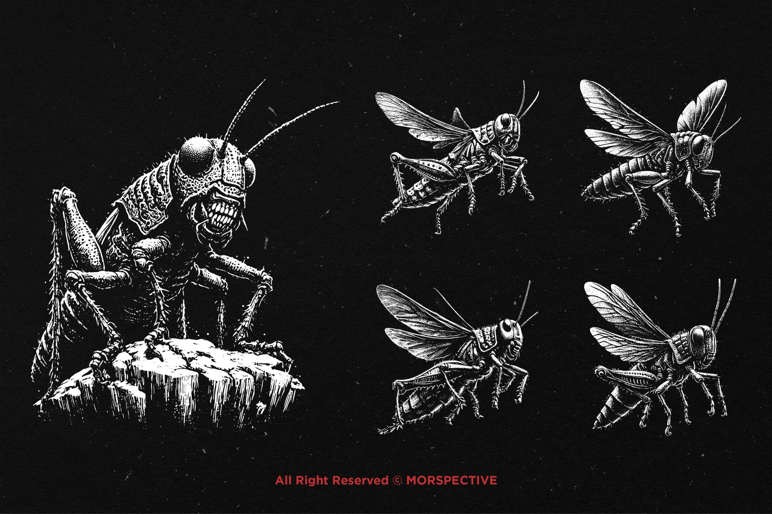 10 Bundle Dark Art Grasshopper - Image 3