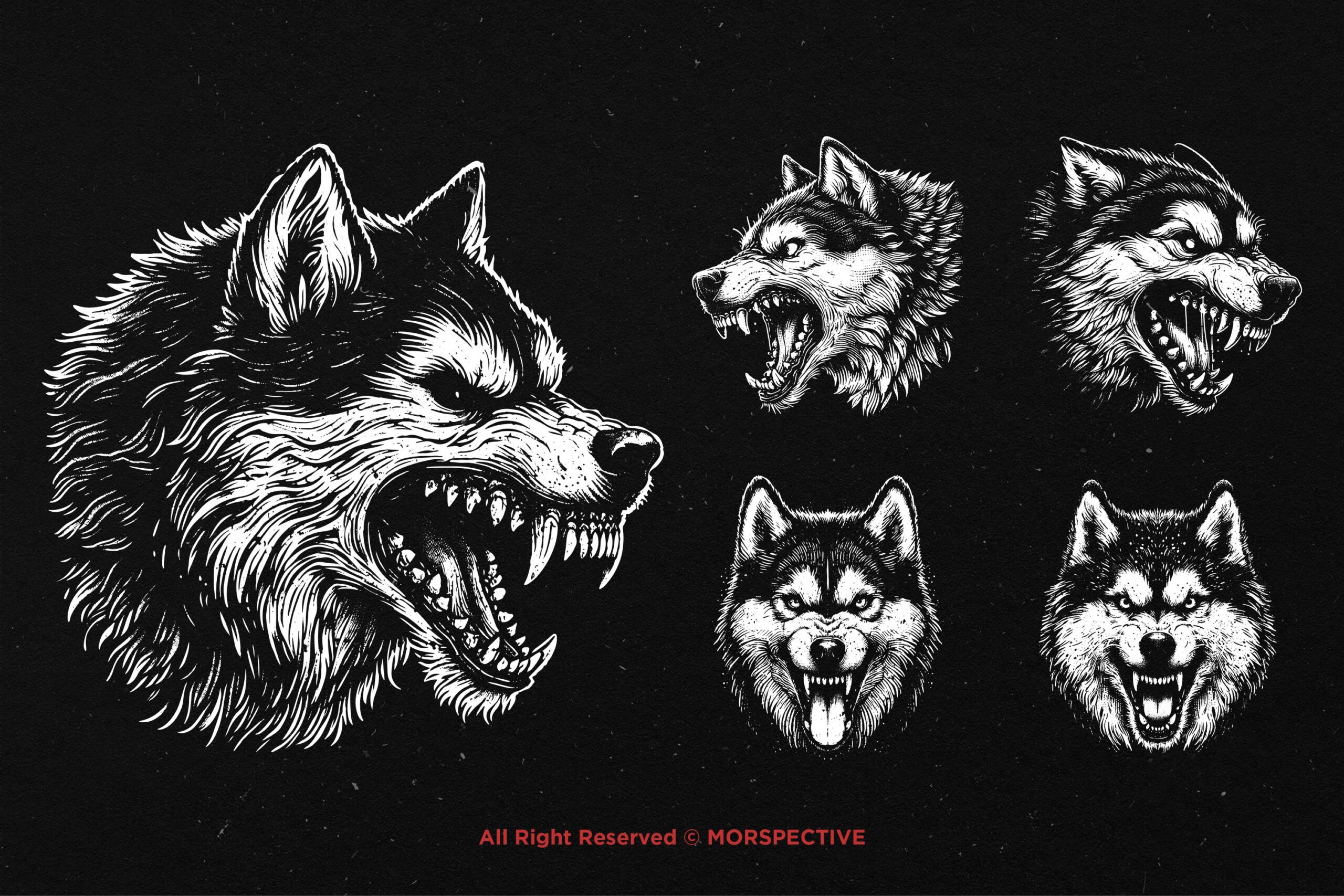 10 Bundle Dark Art Husky - Image 3