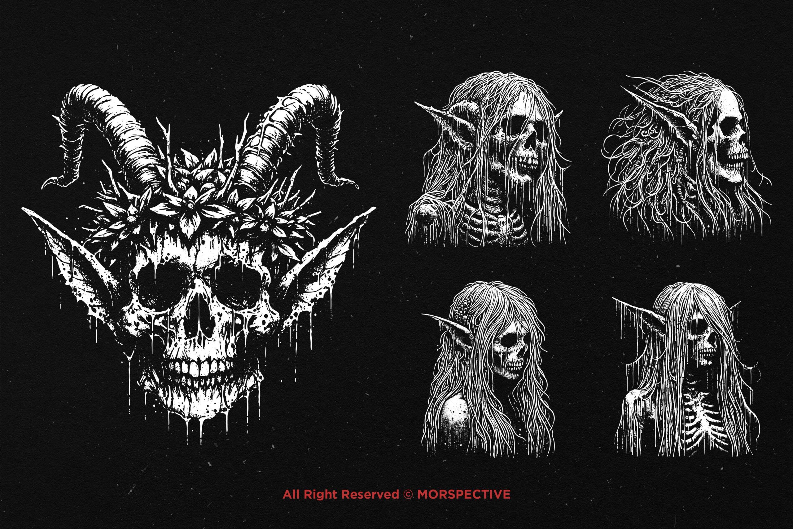 10 Bundle Dark Art Skull Elf - Image 3