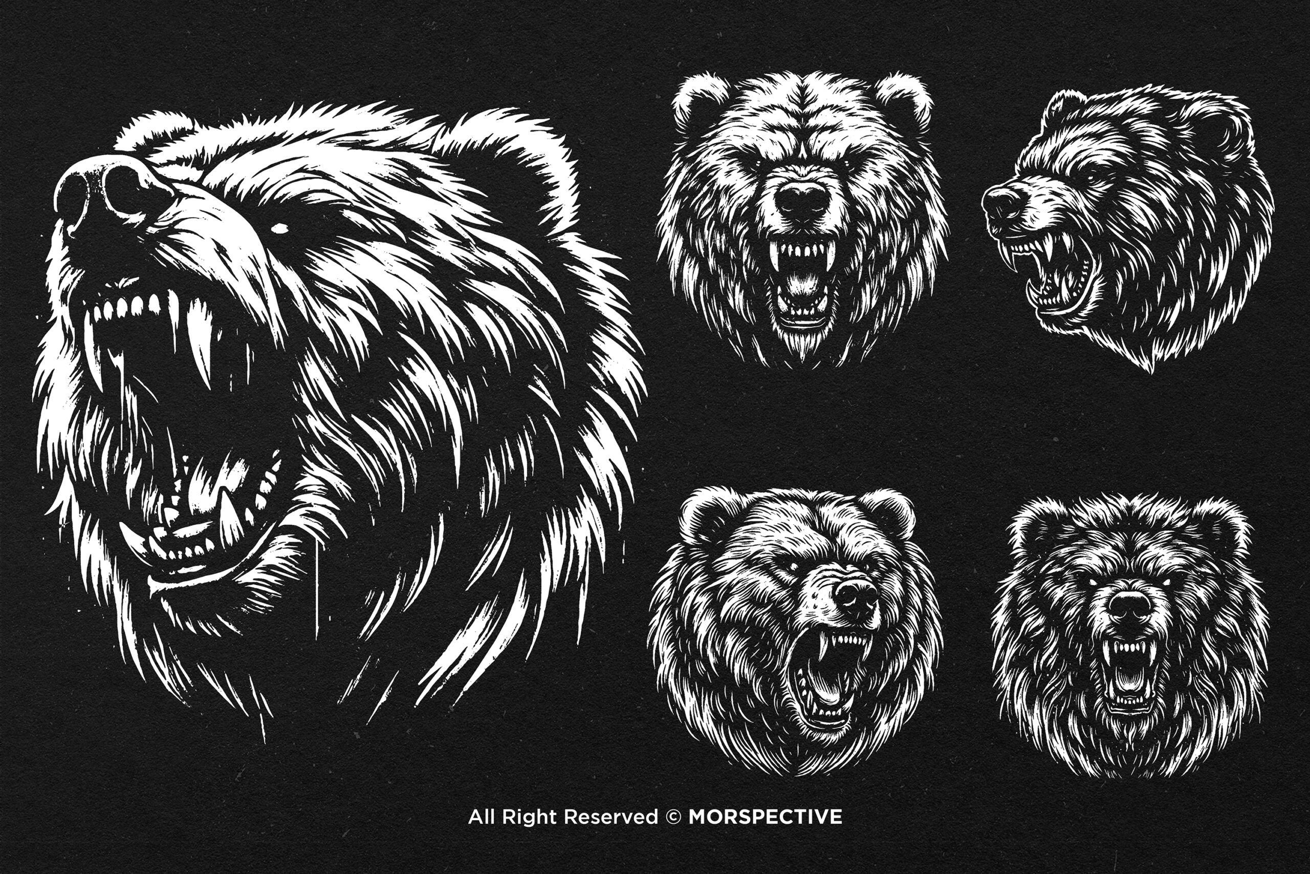 10 Bundle Dark Art Bear Beast - Image 2