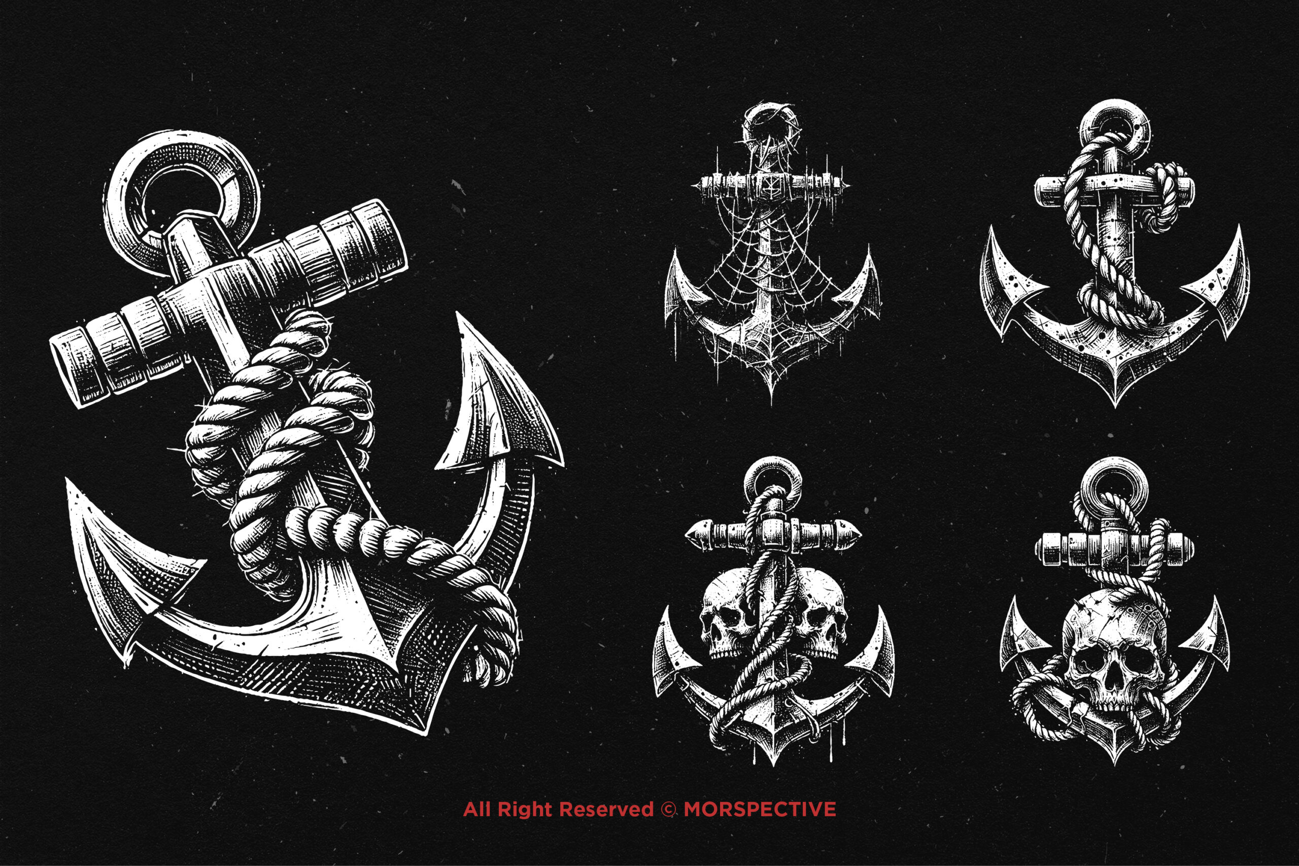 10 Bundle Dark Art Anchor Sea Sail 3 10 Bundle Dark Art Anchor Sea Sail - Image 3