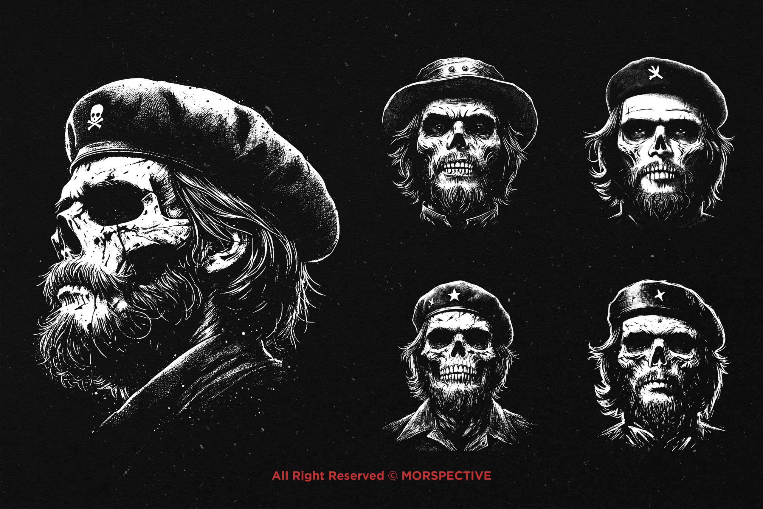 10 Bundle Dark Art Che Guevara Skull 3 10 Bundle Dark Art Che Guevara Skull - Image 3
