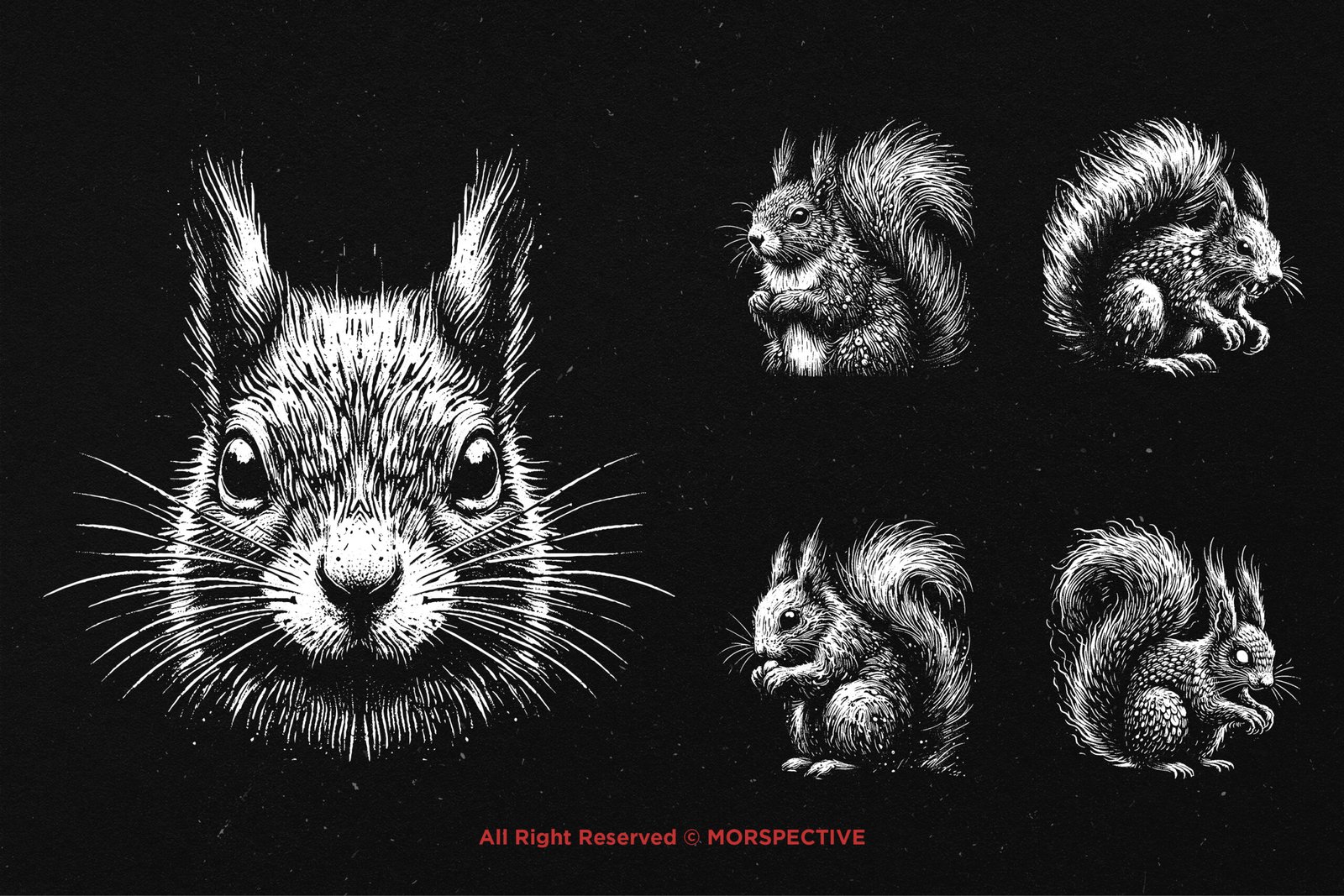10 Bundle Dark Art Squirrel 3 10 Bundle Dark Art Squirrel - Image 3