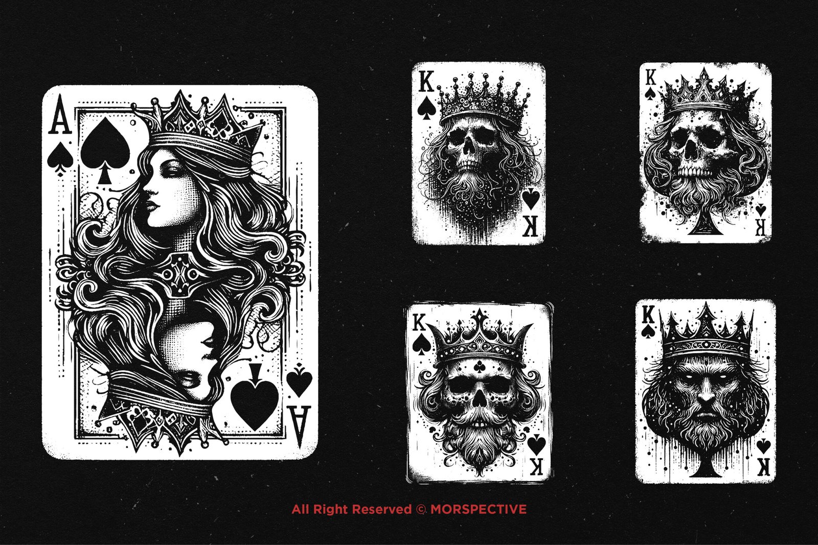 10 Bundle Dark Art Spade Card 3 10 Bundle Dark Art Spade Card - Image 3