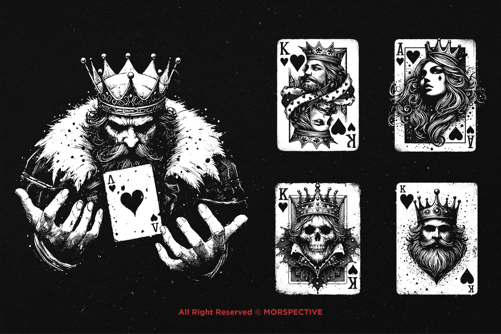 10 Bundle Dark Art Heart Card 3 10 Bundle Dark Art Heart Card - Image 3