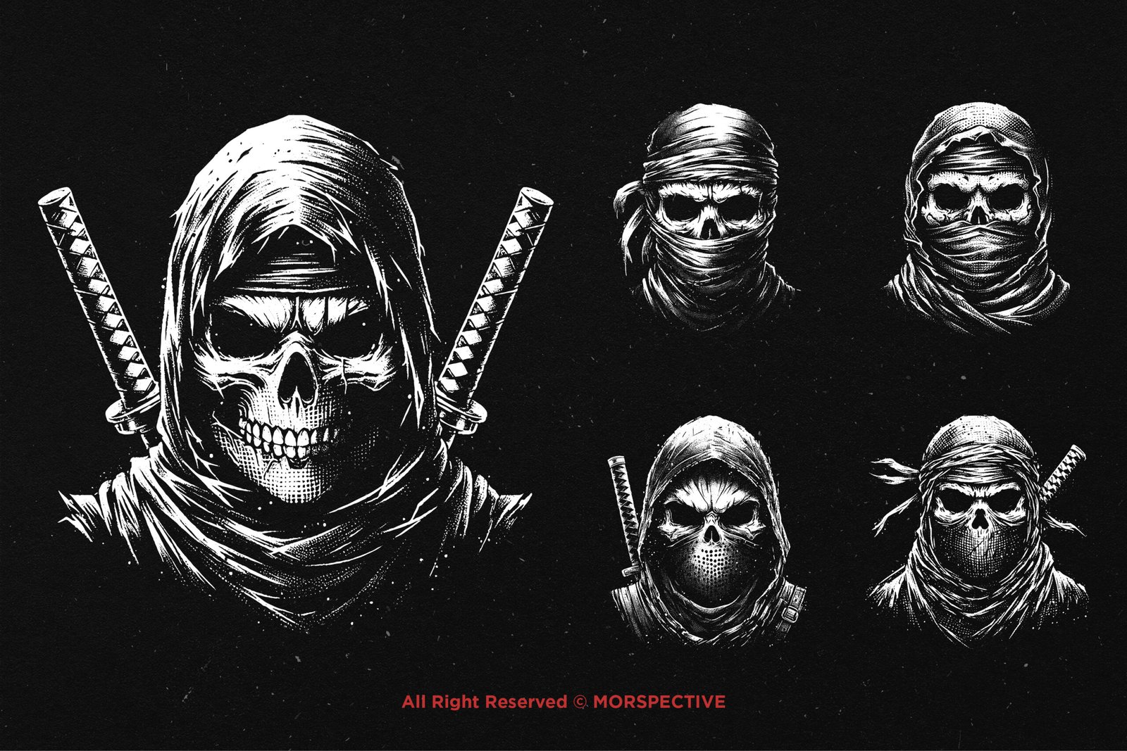 10 Bundle Dark Art Skull Ninja 3 10 Bundle Dark Art Skull Ninja - Image 3