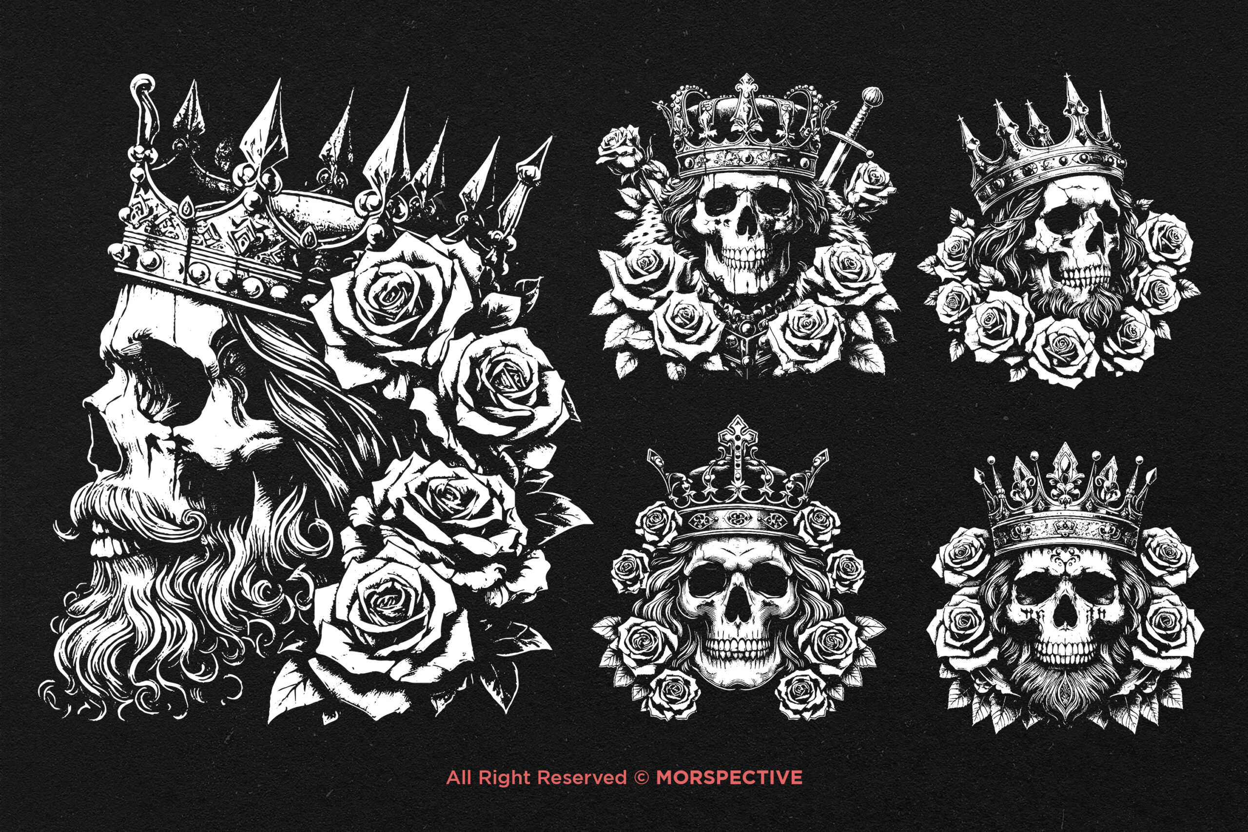 10 Bundle Dark Art Skull King - Image 3
