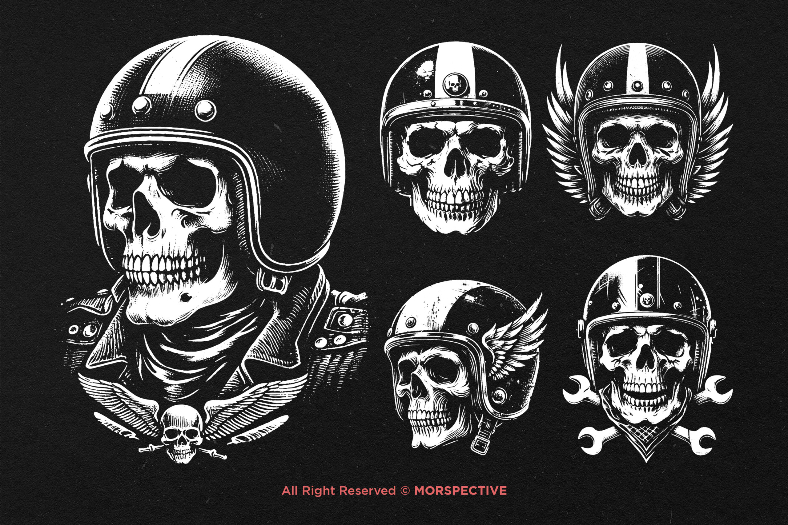 10 Bundle Dark Art Skull Rider - Image 3