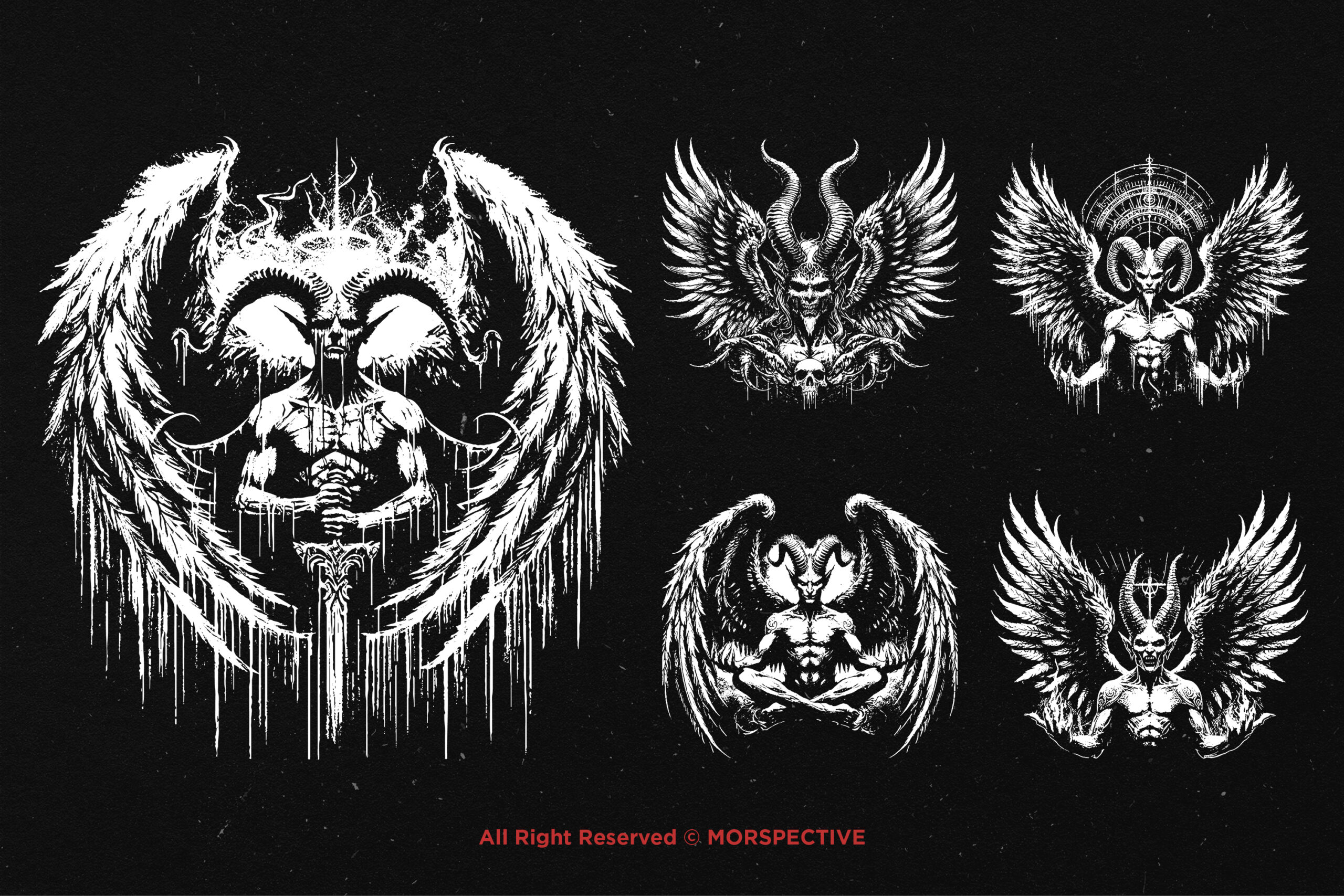 10 Bundle Dark Art Lucifer Angel - Image 4