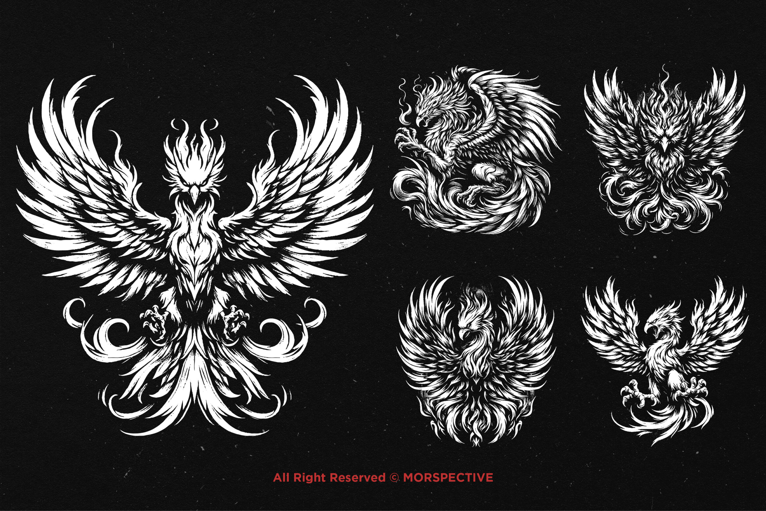 10 Bundle Dark Art Phoenix - Image 4