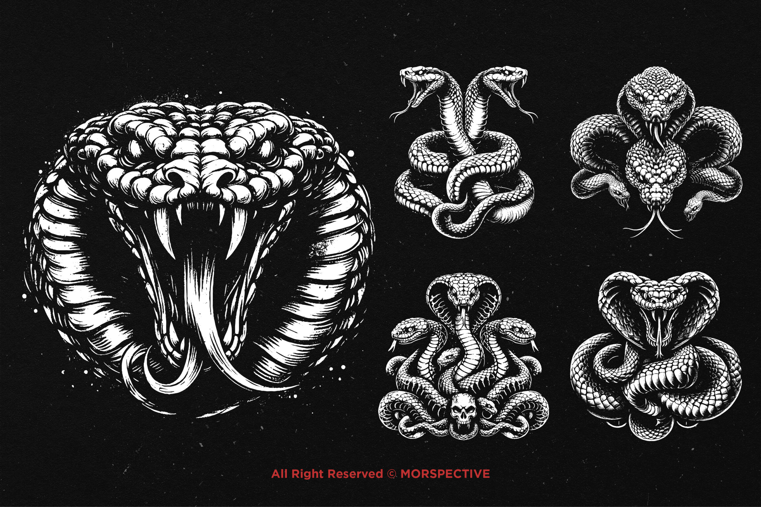 10 Bundle Dark Art Viper Snakes - Image 4