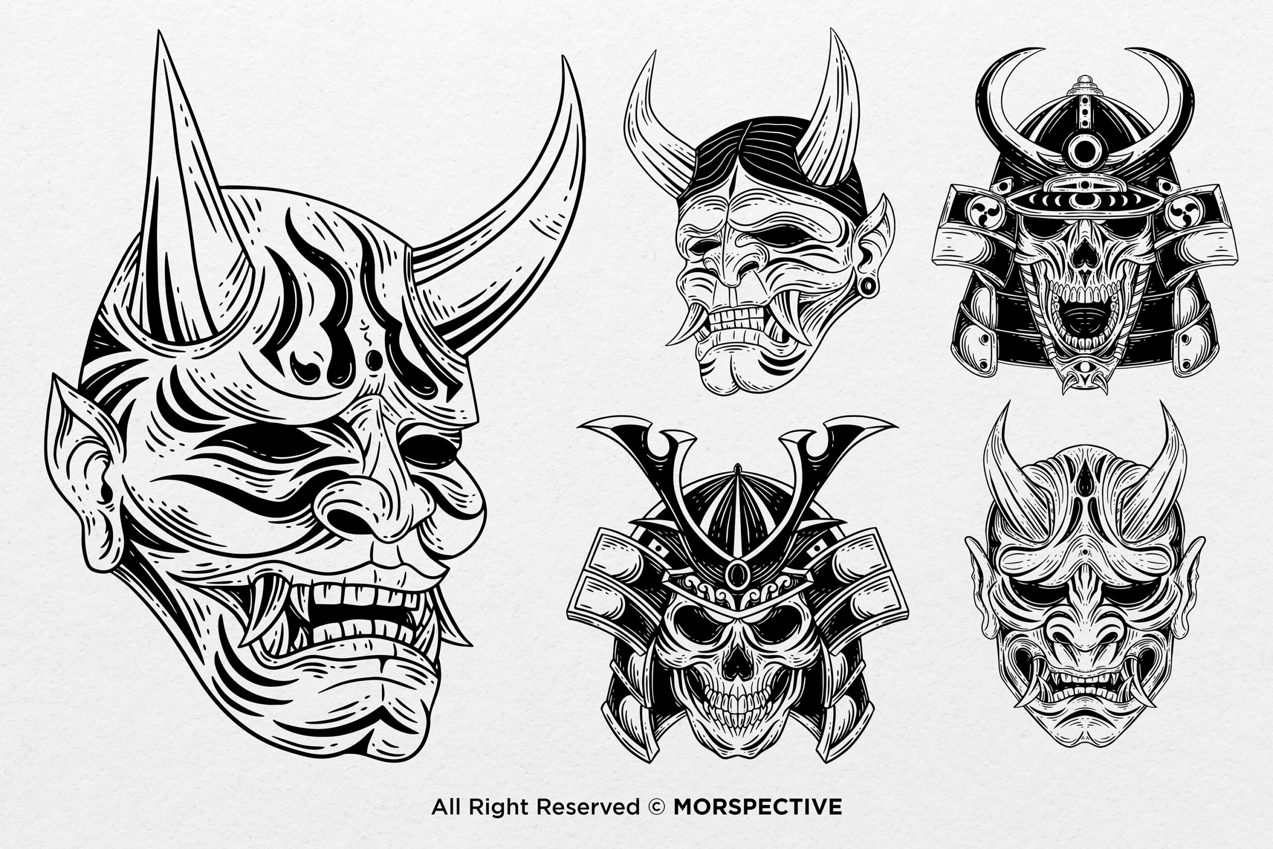 15 Set Bundle Japanese Demon Mask - Image 2