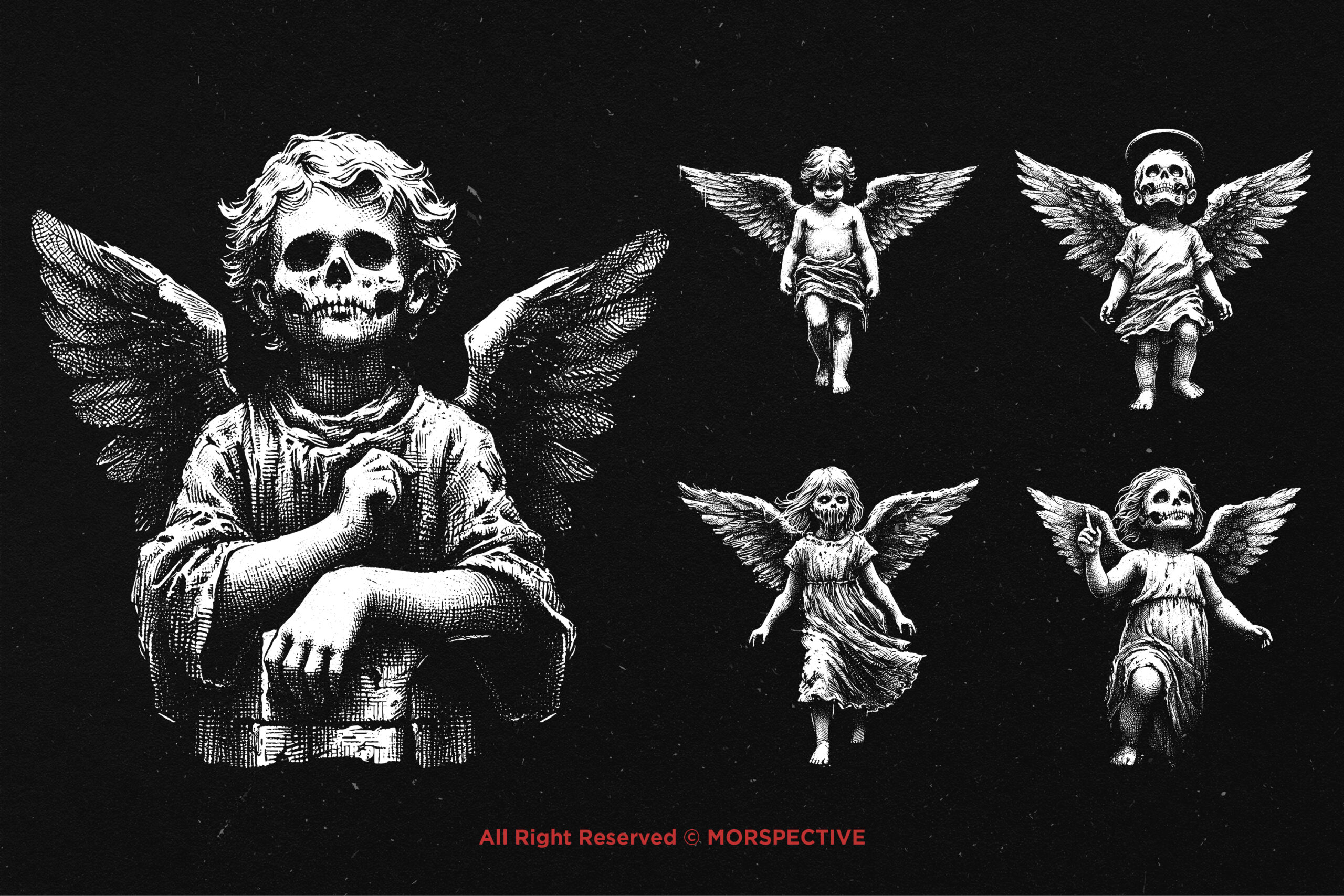 10 Bundle Dark Art Skull Kids Angel 3 10 Bundle Dark Art Skull Kids Angel - Image 3