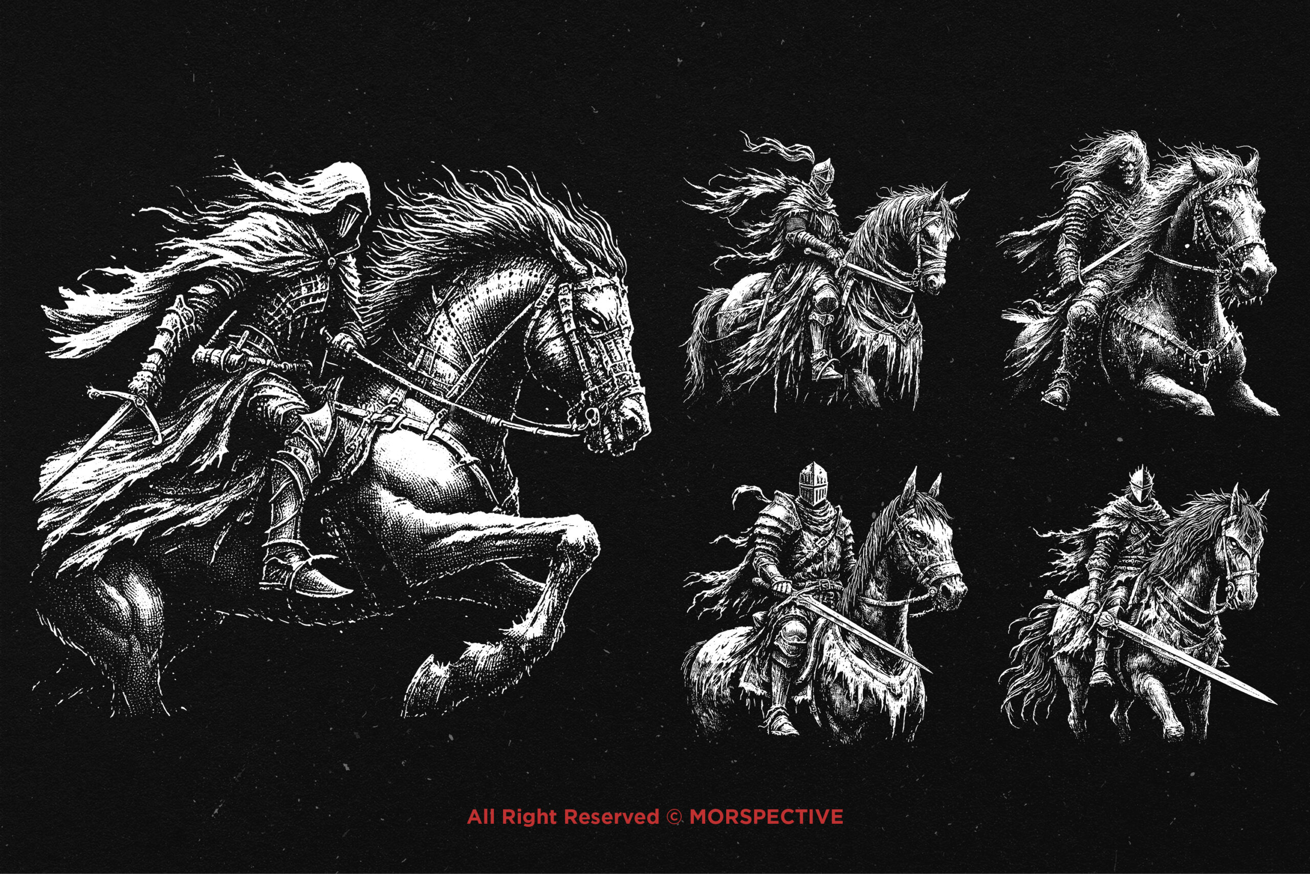 10 Bundle Dark Art Warrior Horse 3 10 Bundle Dark Art Warrior Horse - Image 3