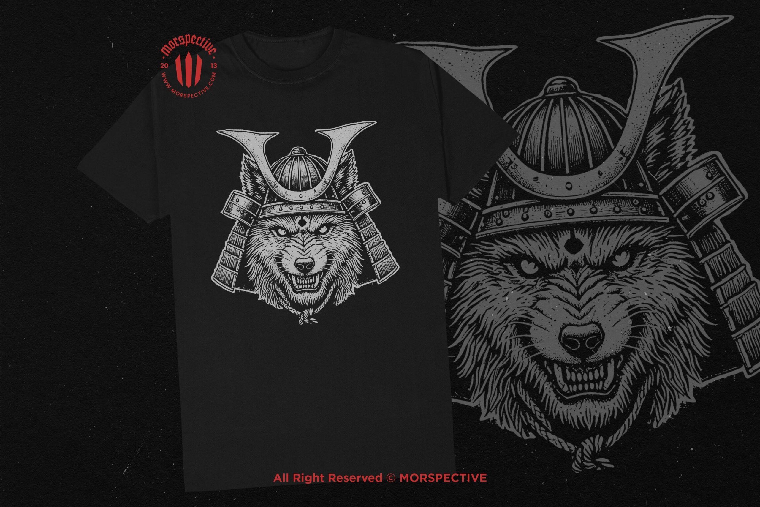 10 Bundle Dark Art Samurai Wolf - Image 2