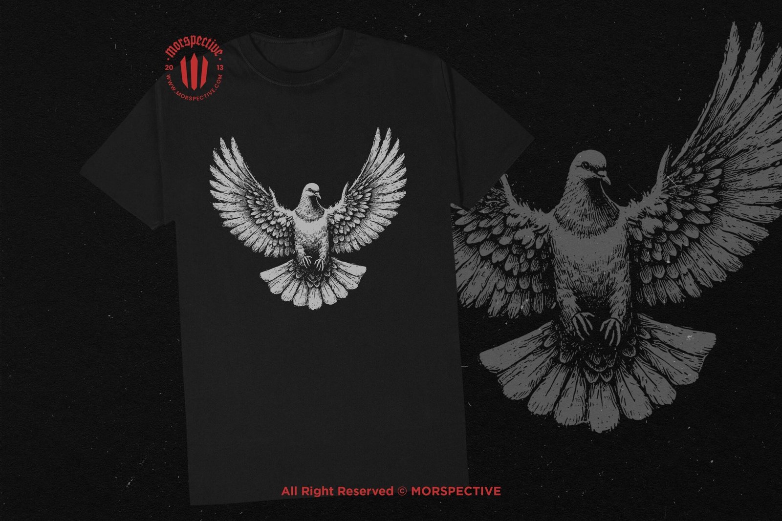 10 Bundle Dark Art Dove Standing on Skull 2 10 Bundle Dark Art Dove Standing on Skull - Image 2