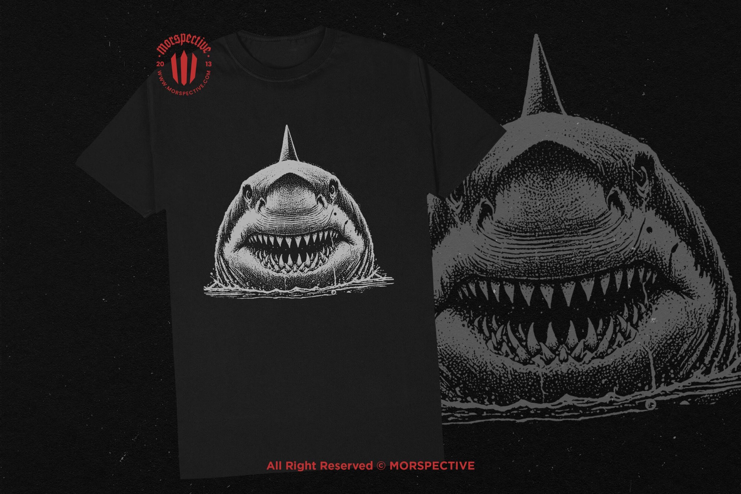 10 Bundle Dark Art Shark Fish - Image 2