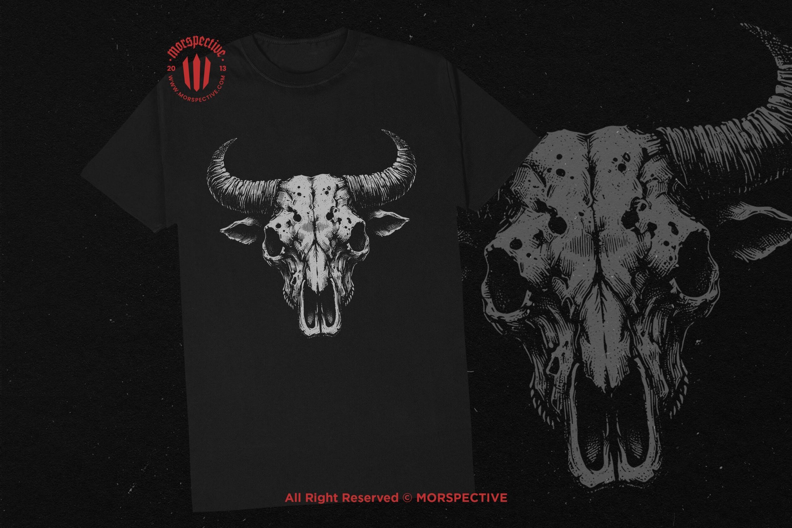 10 Bundle Dark Art Bull Skull - Image 2