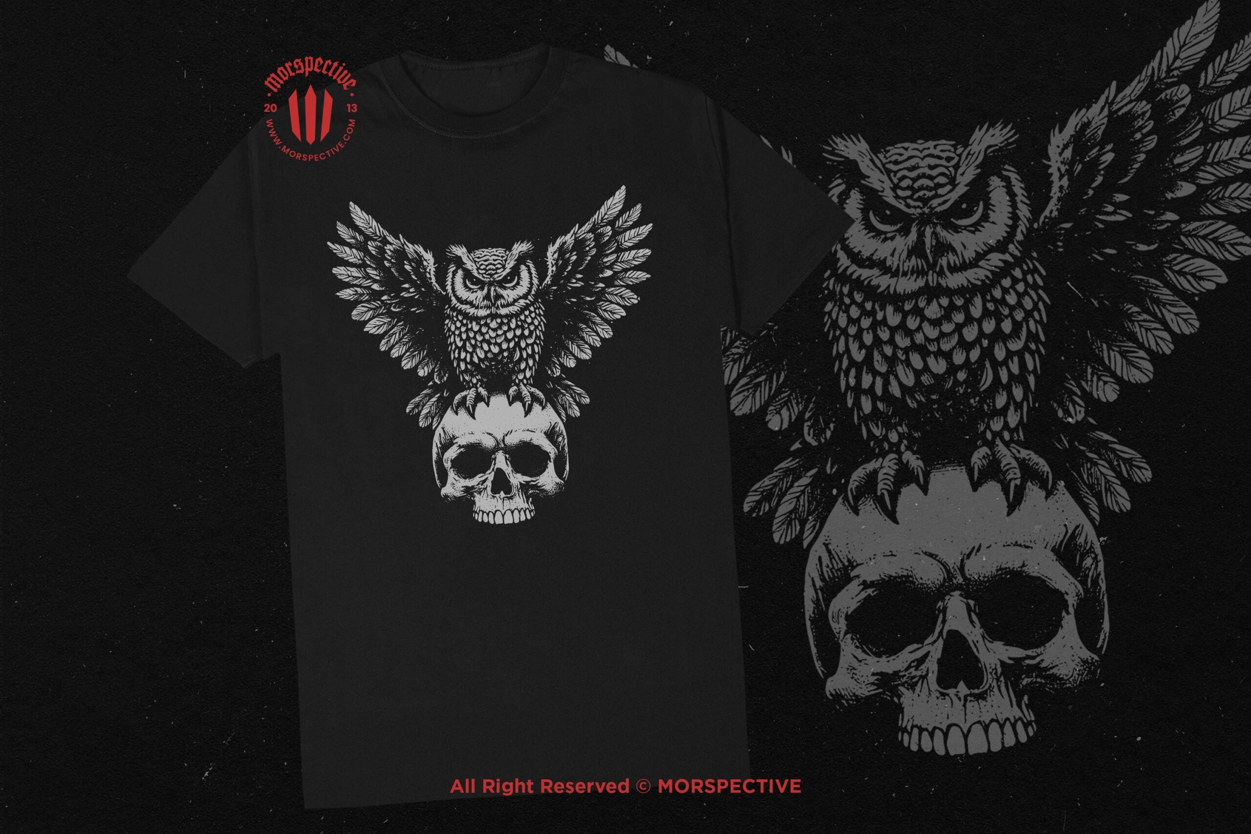 10 Bundle Dark Art Owl Bird Skull - Image 2