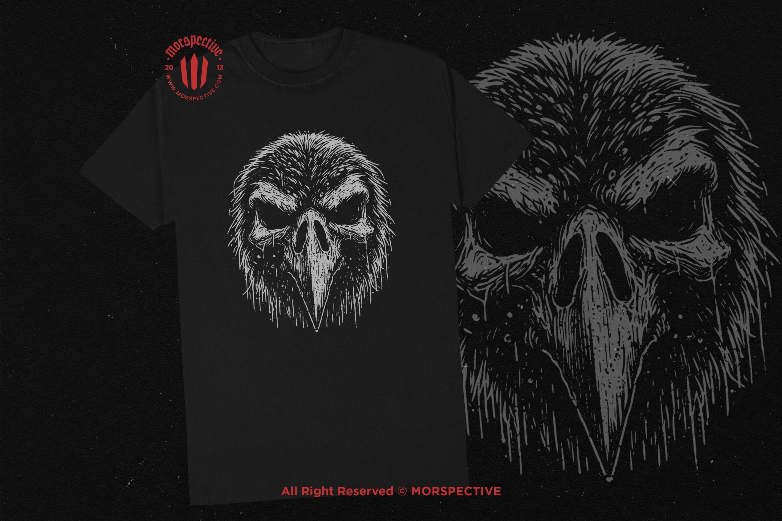 10 Bundle Dark Art Raven Skull - Image 2