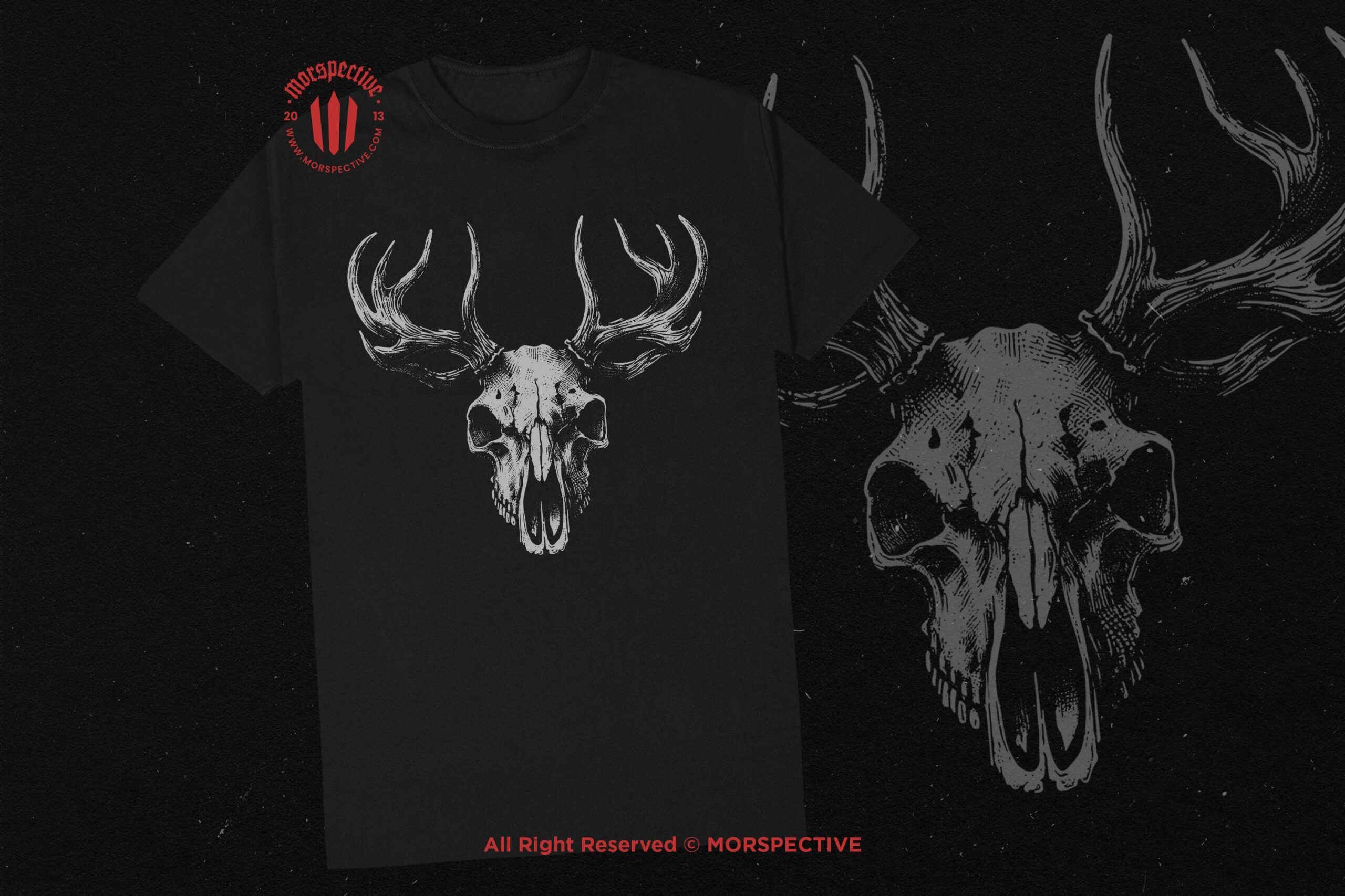 10 Bundle Dark Art Skull Deer - Image 2