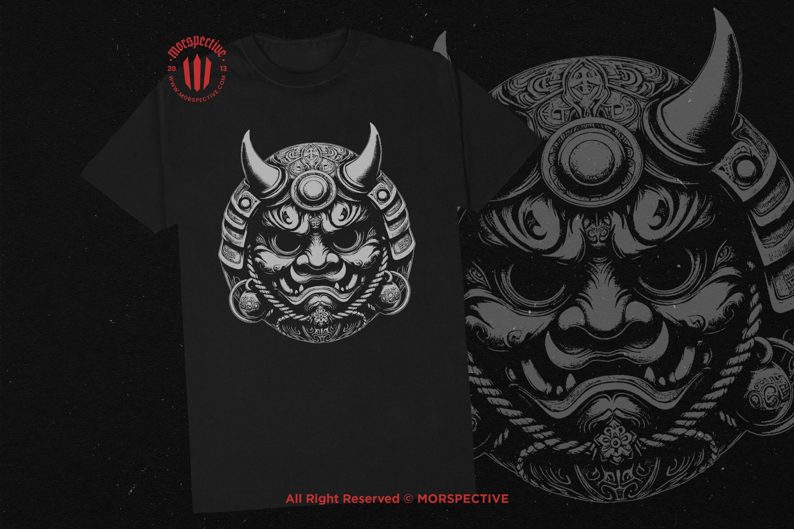 10 Bundle Dark Art Japanese Daruma Mask - Image 2