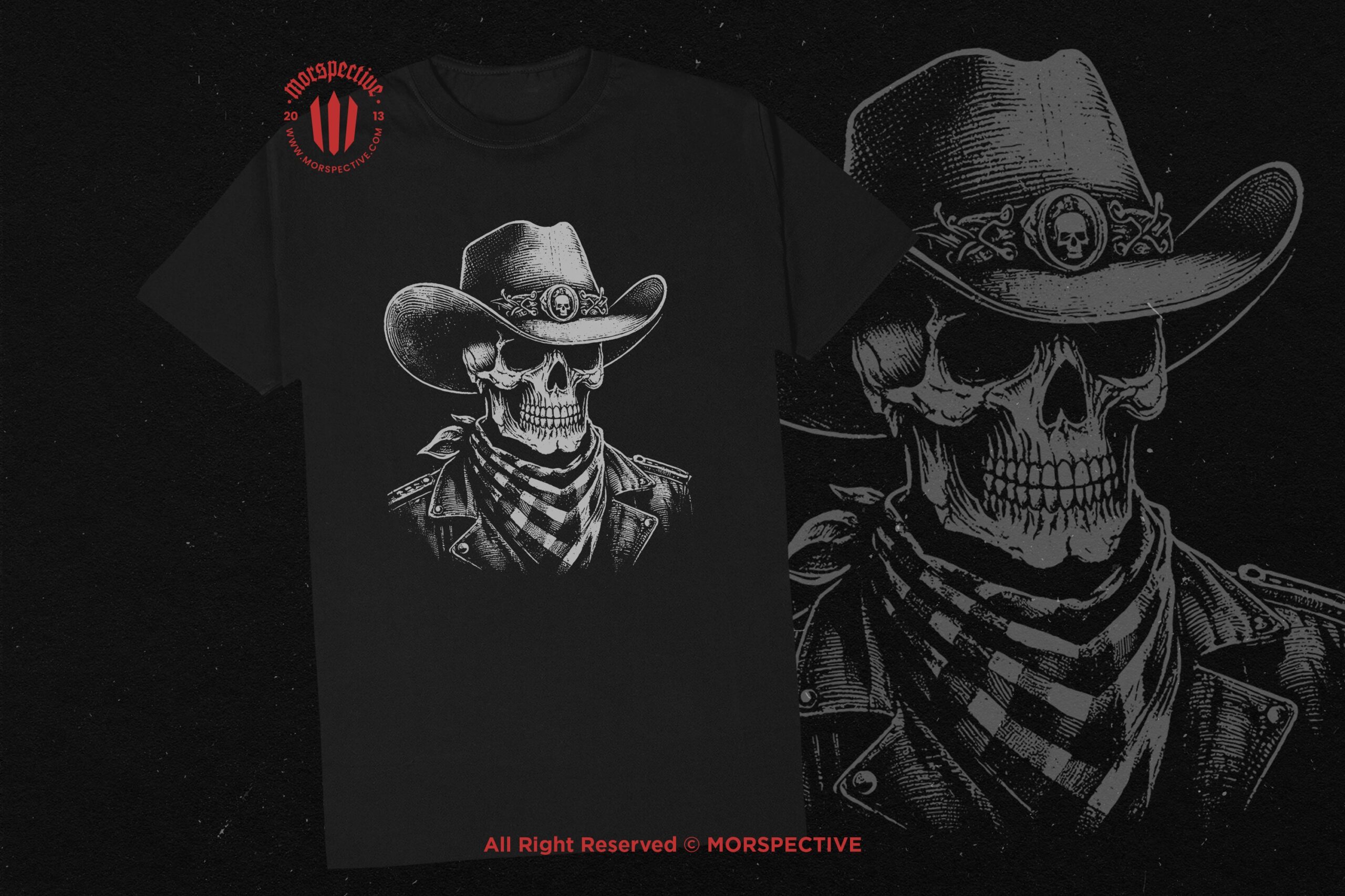 10 Bundle Dark Art Skull Cowboy - Image 2