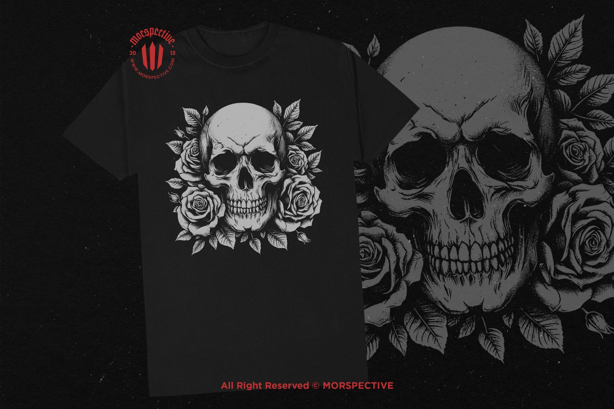 10 Bundle Dark Art Skull Rose Floral - Image 2