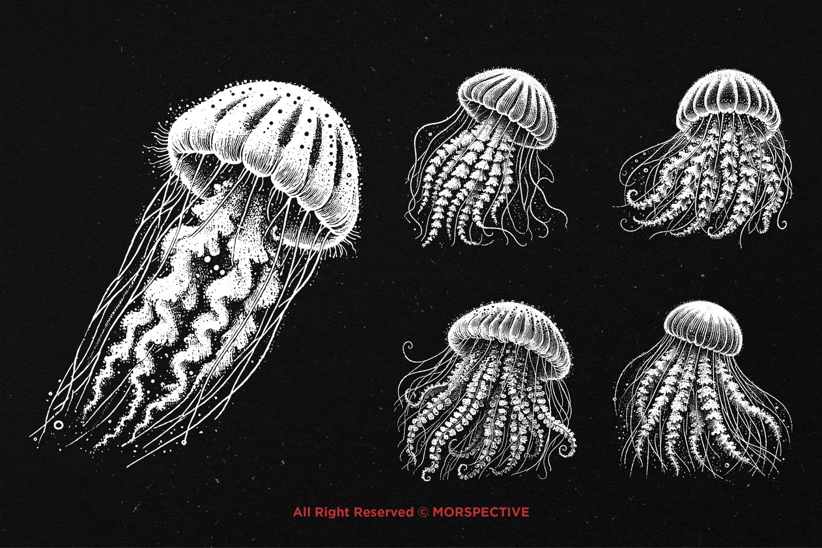 10 Bundle Dark Art Jellyfish 4 10 Bundle Dark Art Jellyfish - Image 4