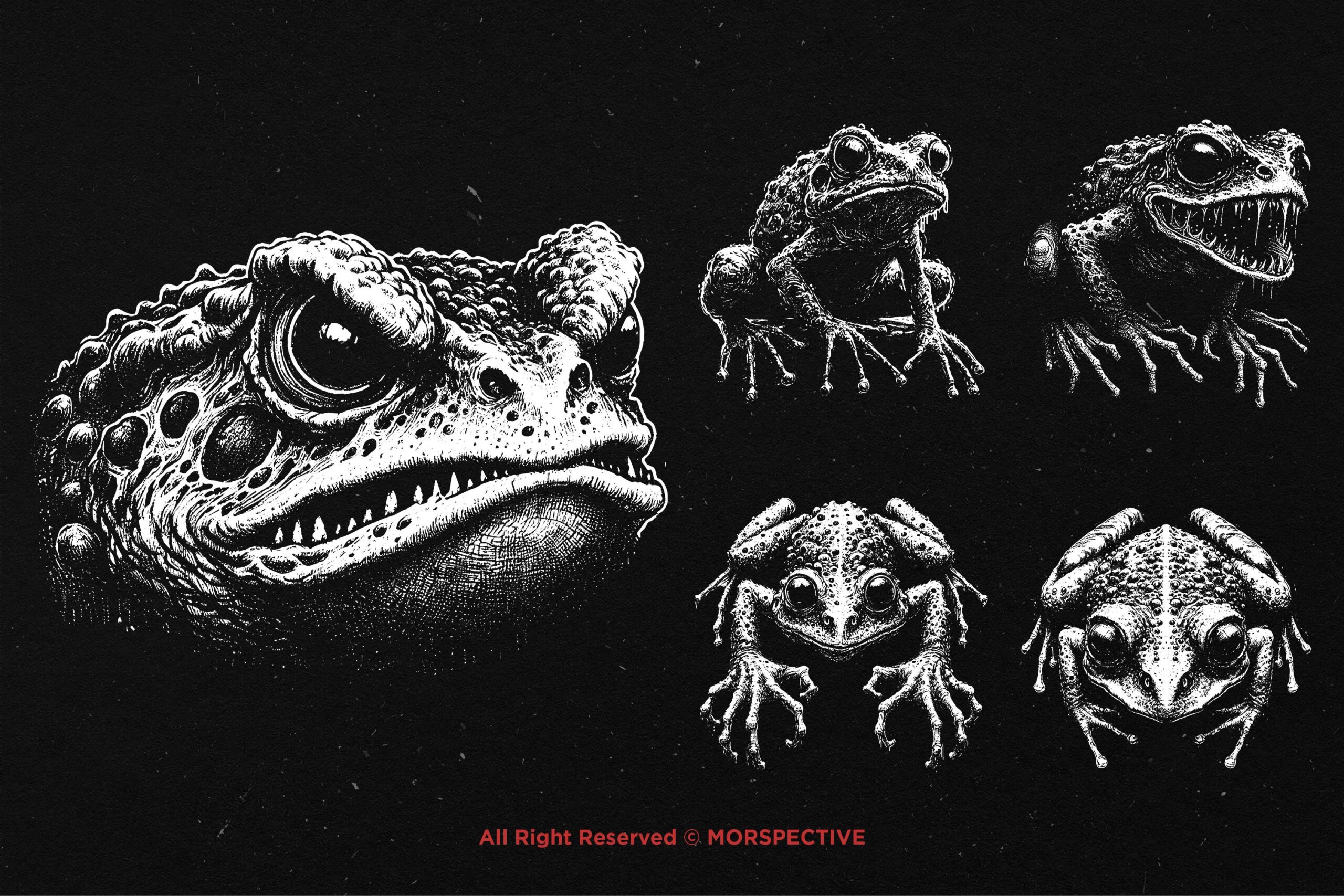 10 Bundle Dark Art Frog - Image 4