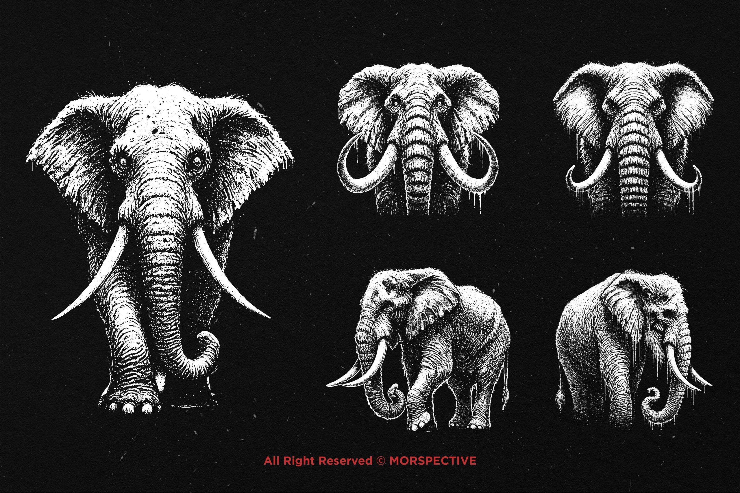 10 Bundle Dark Art Elephant 4 10 Bundle Dark Art Elephant - Image 4