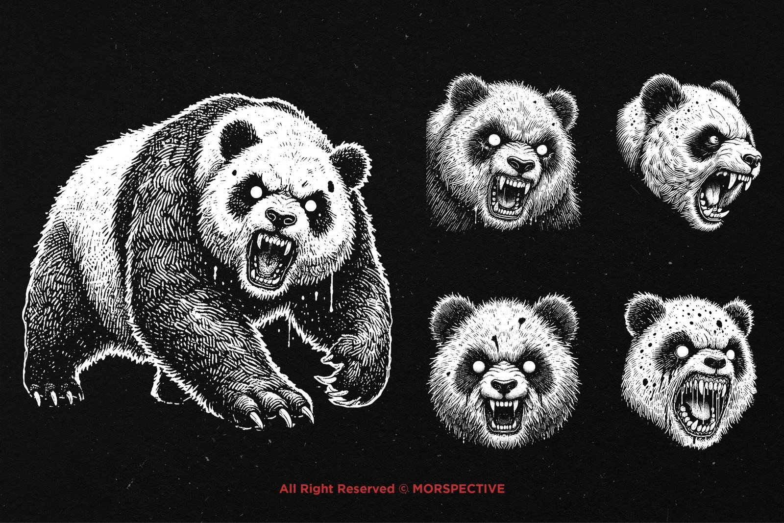 10 Bundle Dark Art Panda Beast 4 10 Bundle Dark Art Panda Beast - Image 4