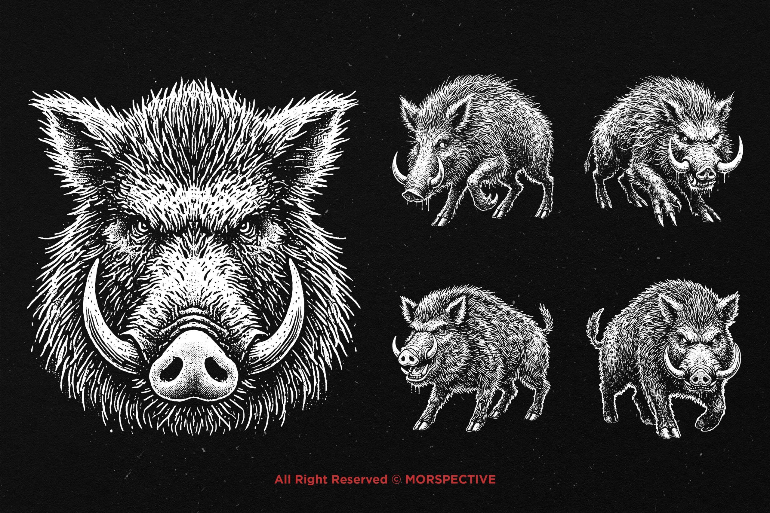 10 Bundle Dark Art Wild Boar - Image 4