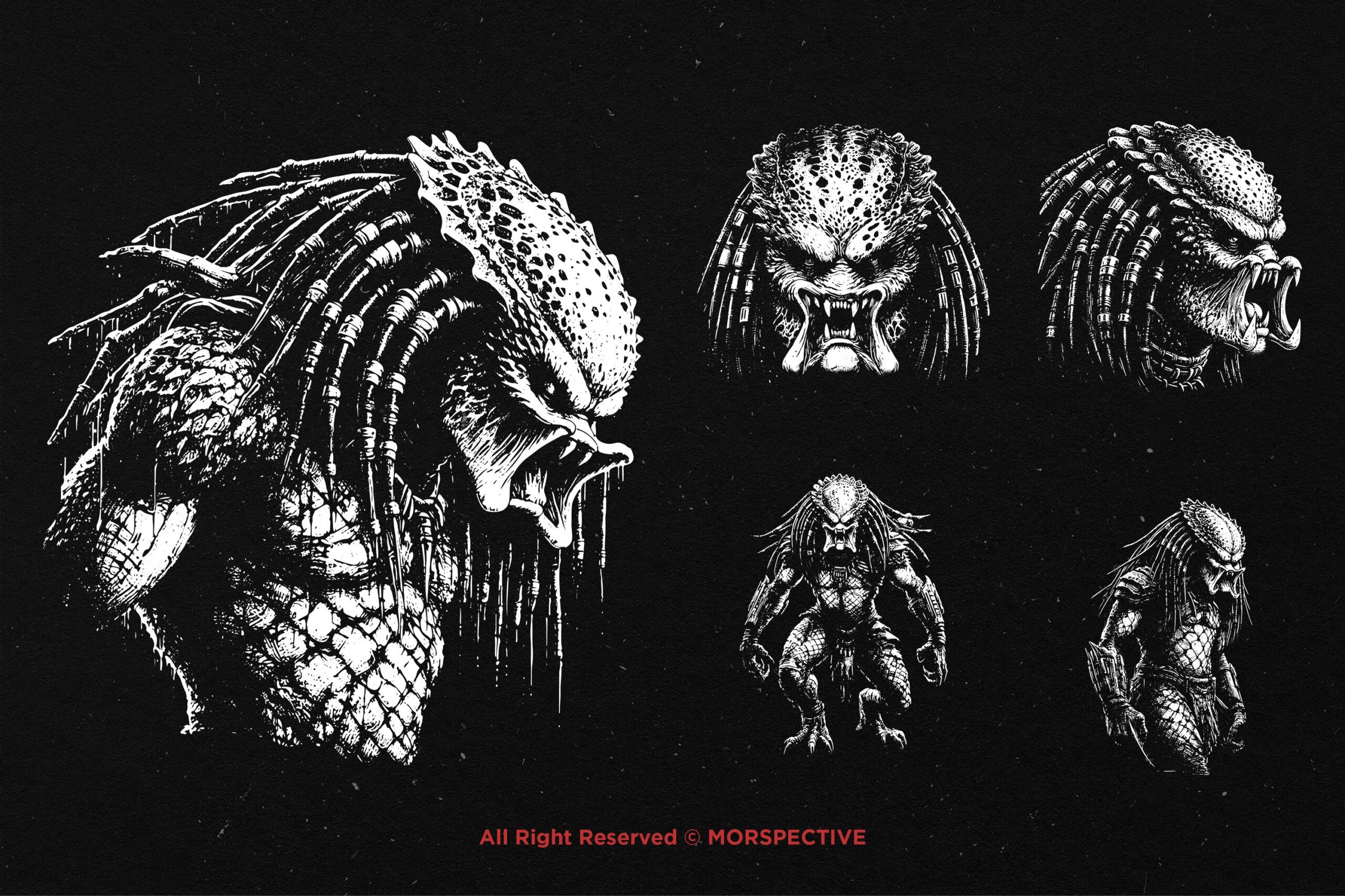 10 Bundle Dark Art Monster Predator - Image 4