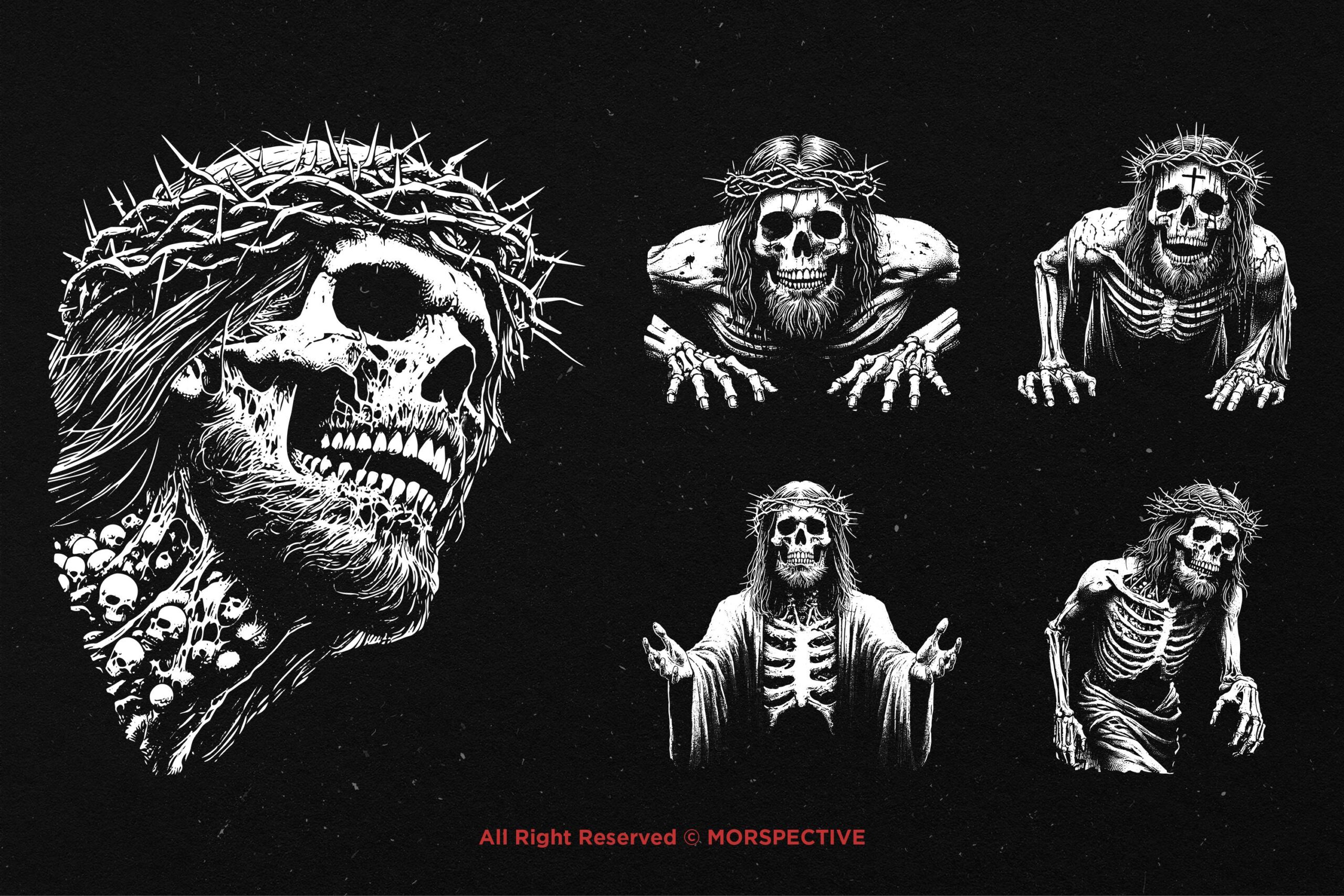 10 Bundle Dark Art Skull God - Image 4