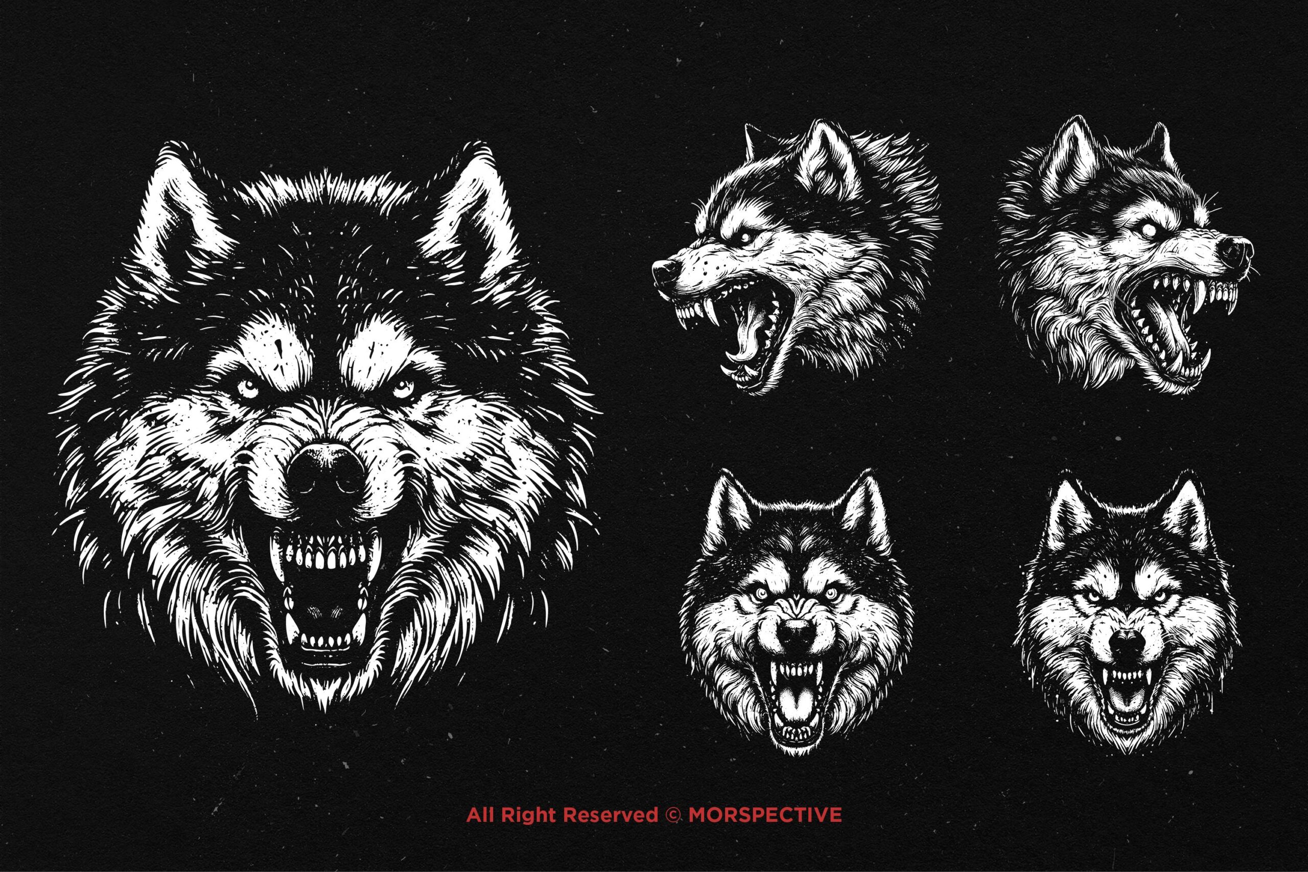 10 Bundle Dark Art Husky - Image 4