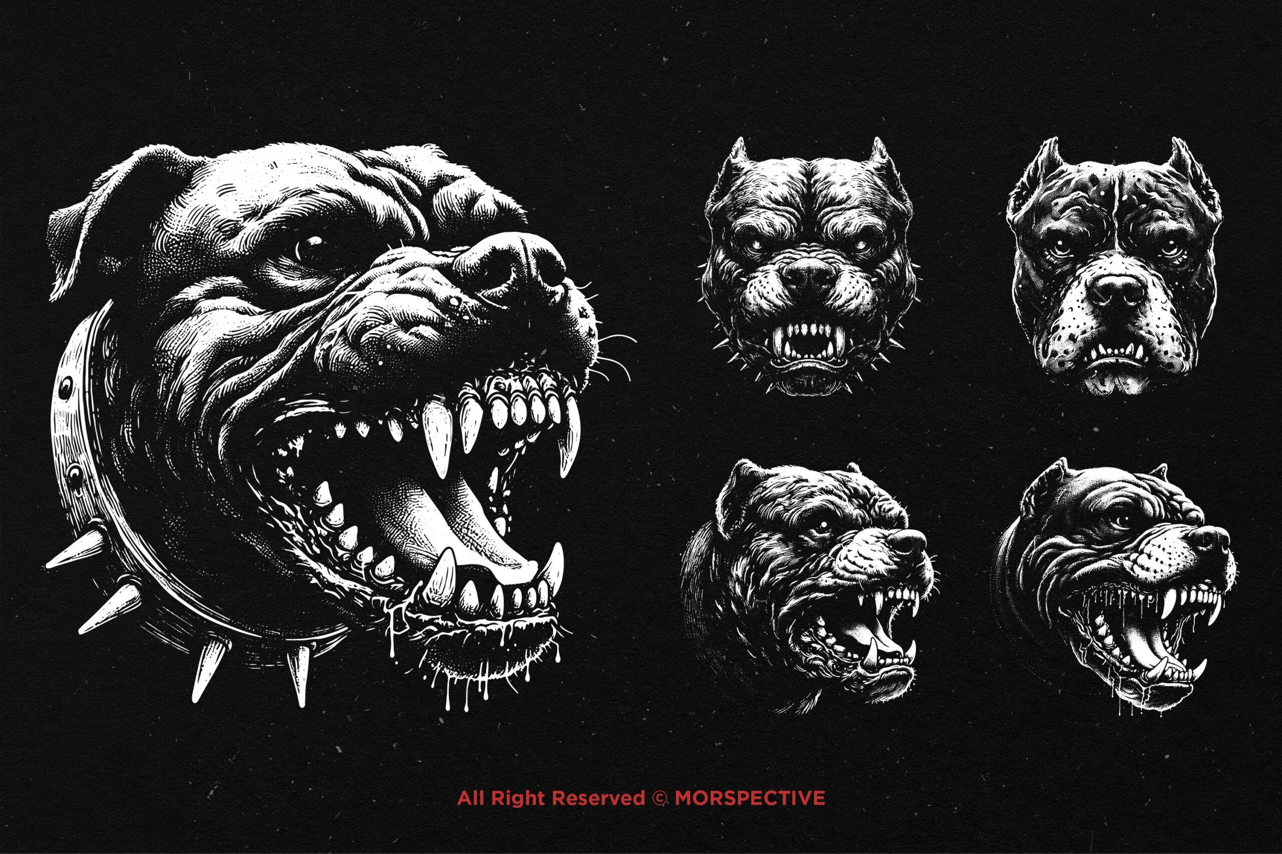 10 Bundle Dark Art Pitbull - Image 4