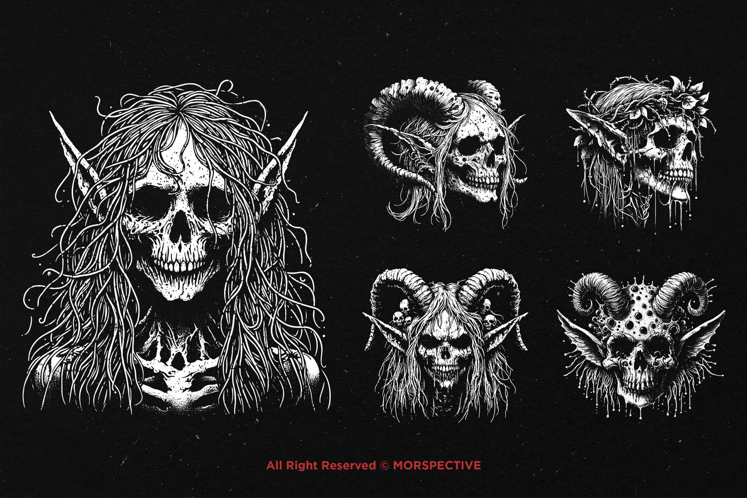 10 Bundle Dark Art Skull Elf - Image 4