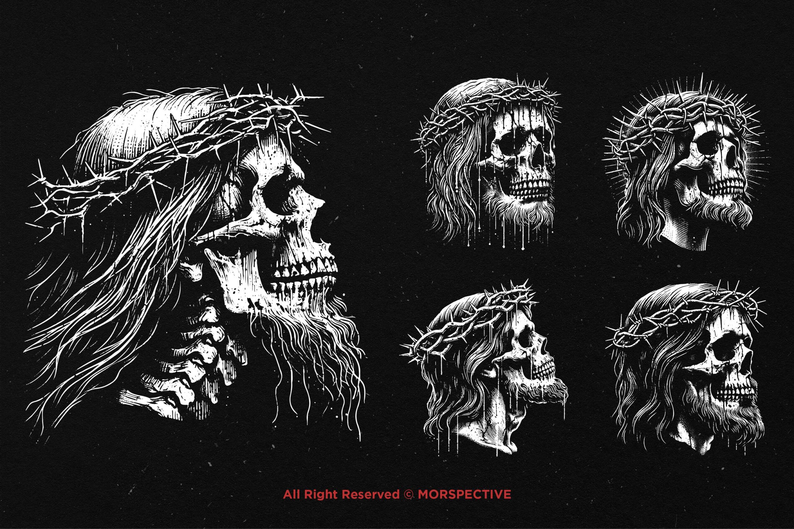 10 Bundle Dark Art Skull God - Image 4