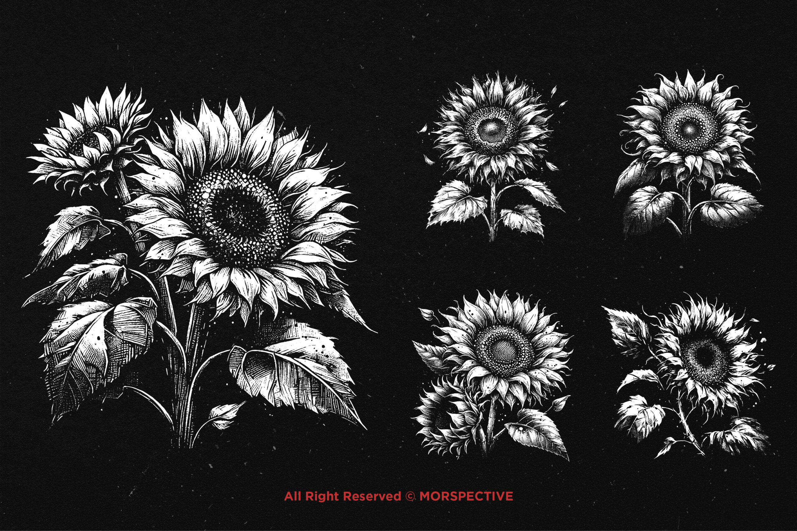 10 Bundle Dark Art Sun Flower 4 10 Bundle Dark Art Sun Flower - Image 4