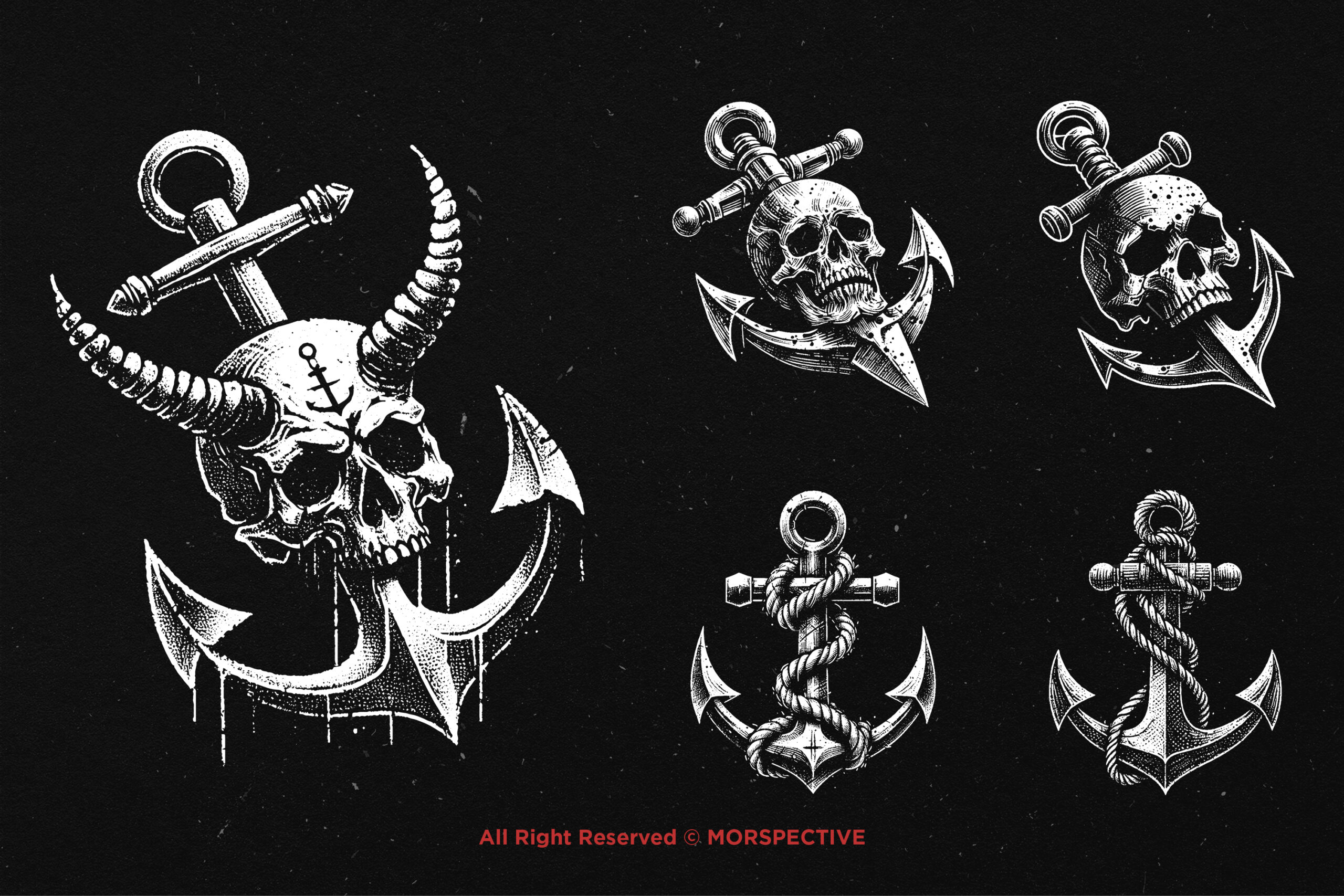 10 Bundle Dark Art Anchor Sea Sail 4 10 Bundle Dark Art Anchor Sea Sail - Image 4
