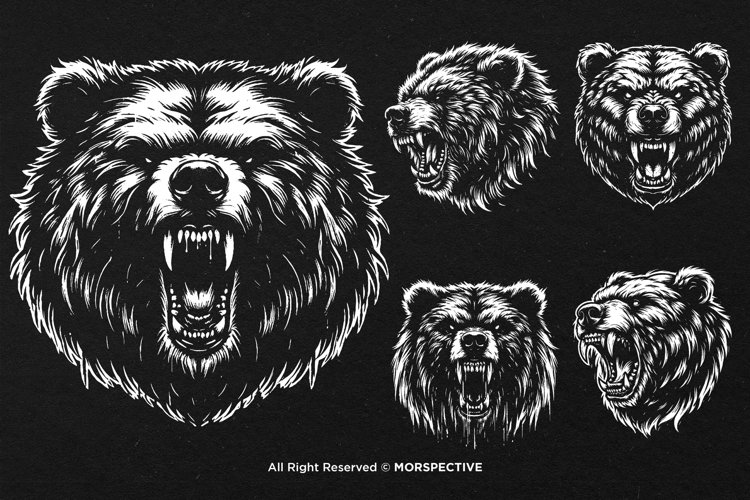 10 Bundle Dark Art Bear Beast - Image 4