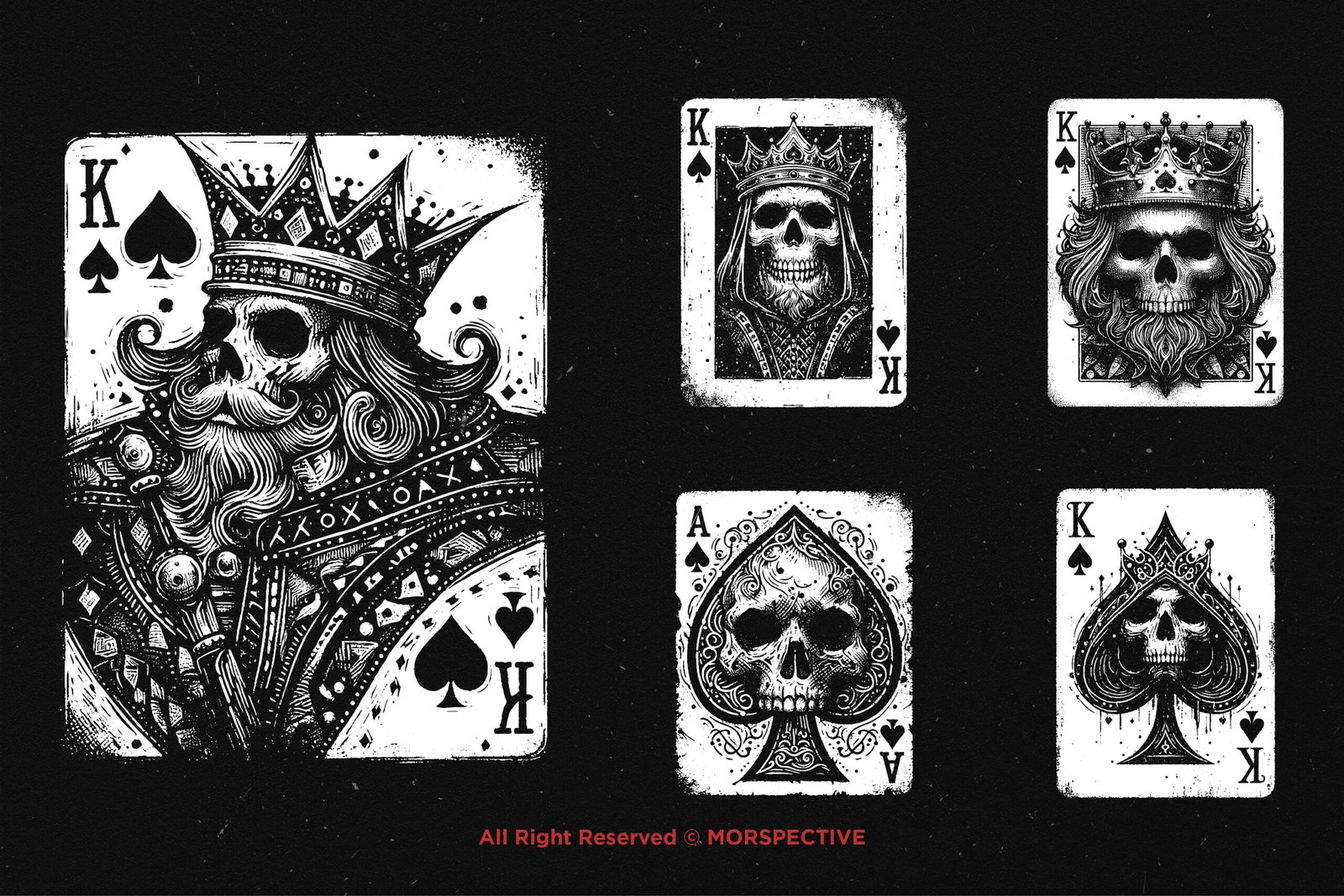 10 Bundle Dark Art Spade Card 4 10 Bundle Dark Art Spade Card - Image 4