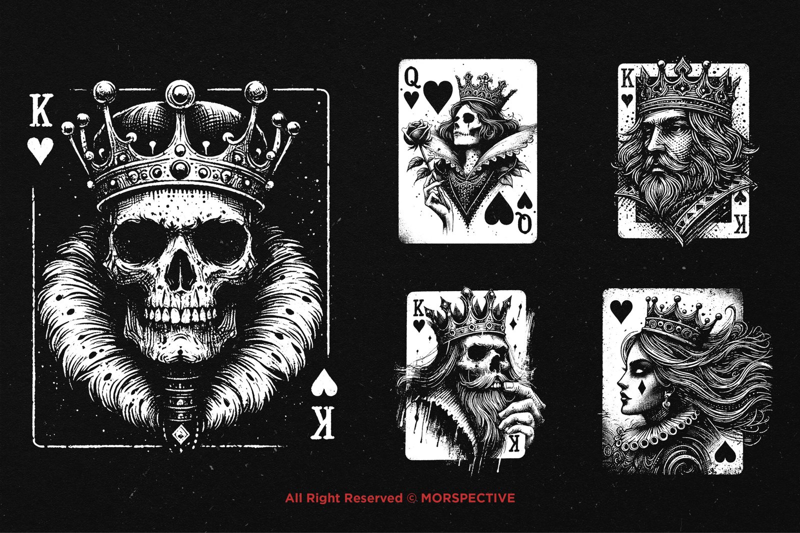 10 Bundle Dark Art Heart Card 4 10 Bundle Dark Art Heart Card - Image 4