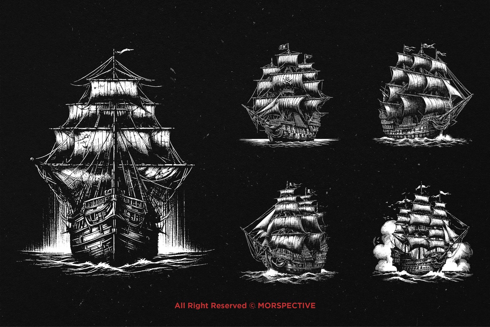 10 Bundle Dark Art Pirates Ship 4 10 Bundle Dark Art Pirates Ship - Image 4